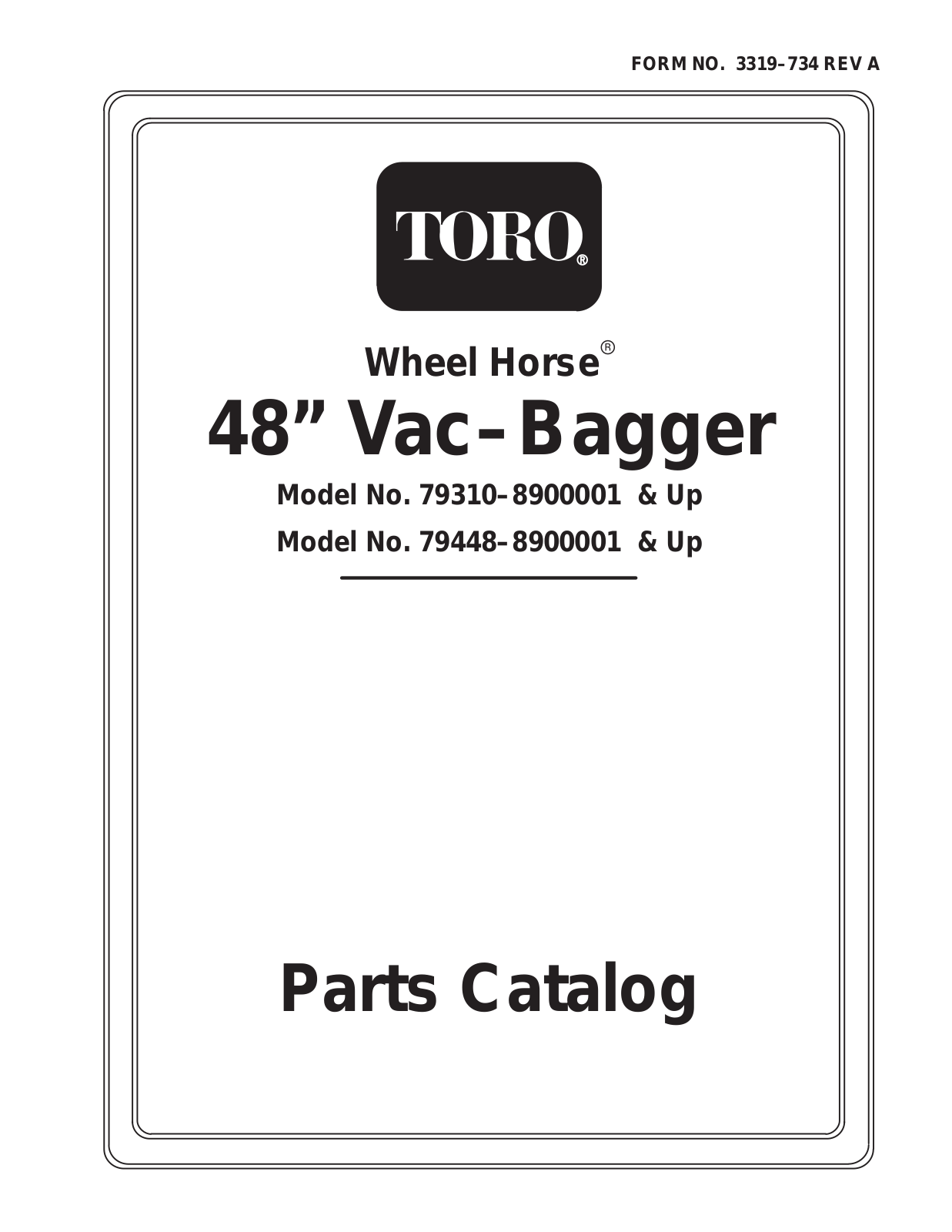 Toro 79310, 79448 Parts Catalogue