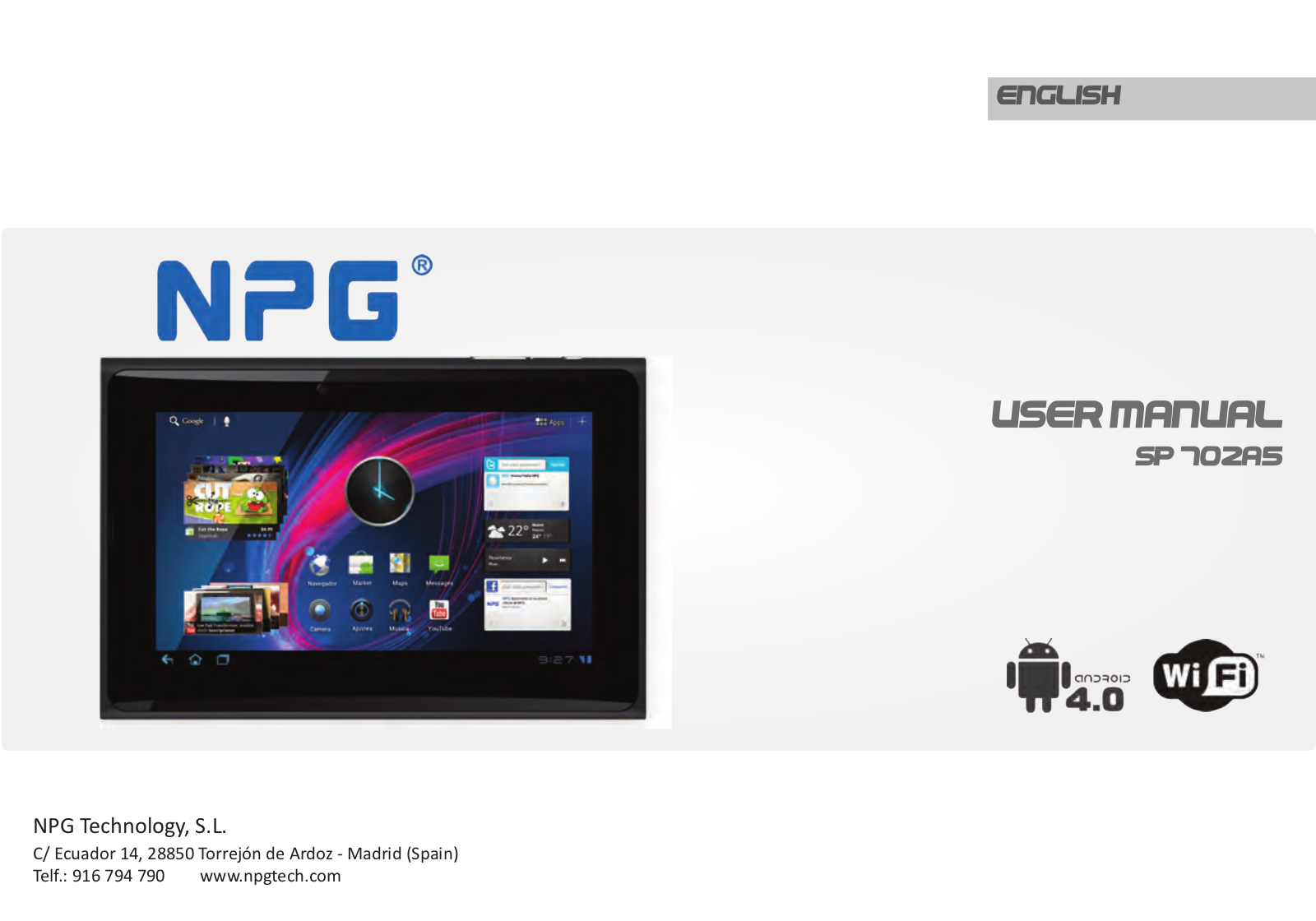 NPG SP 702AS User Manual - ManualMachine.com