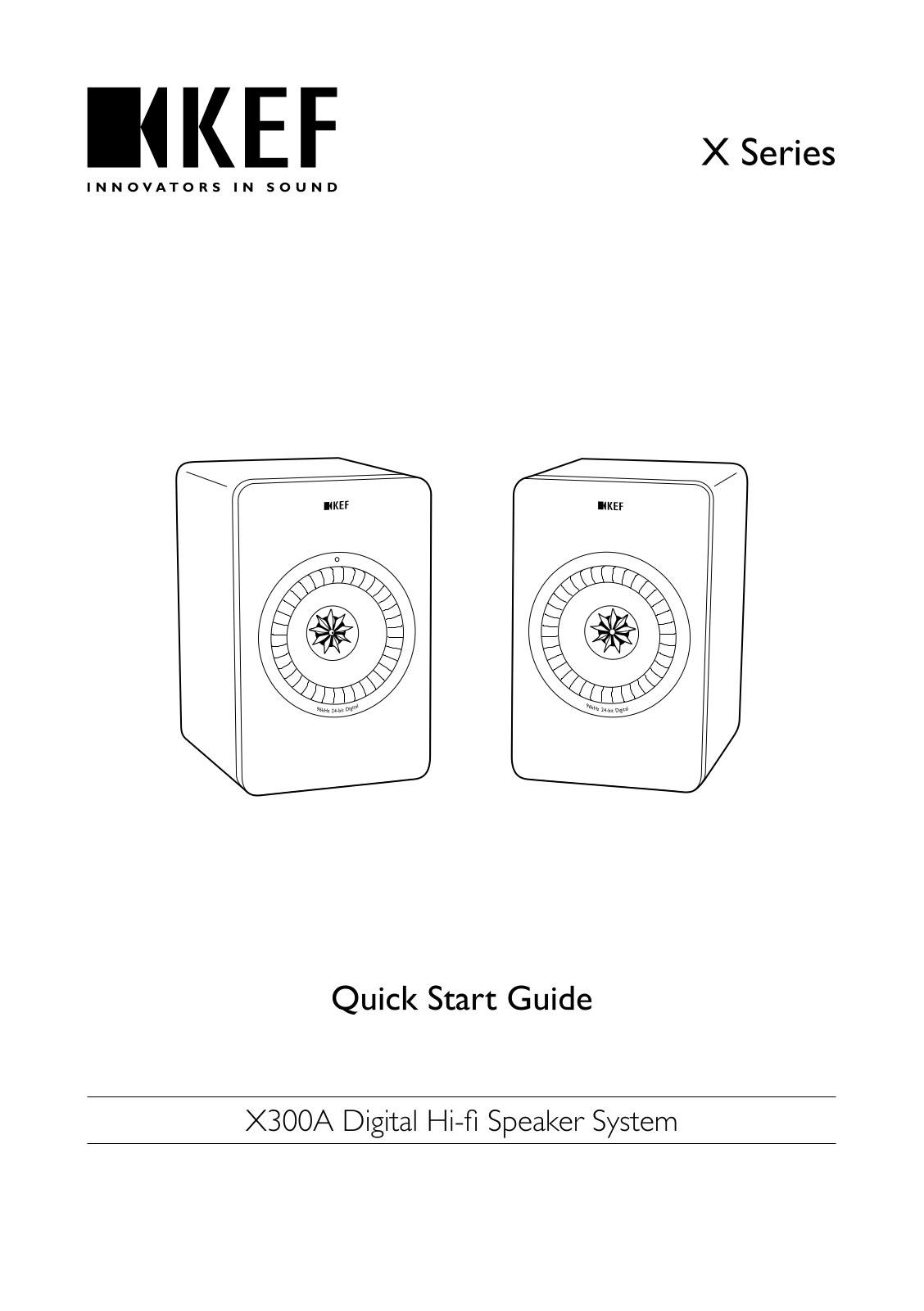 KEF X300A Quick Start Guide