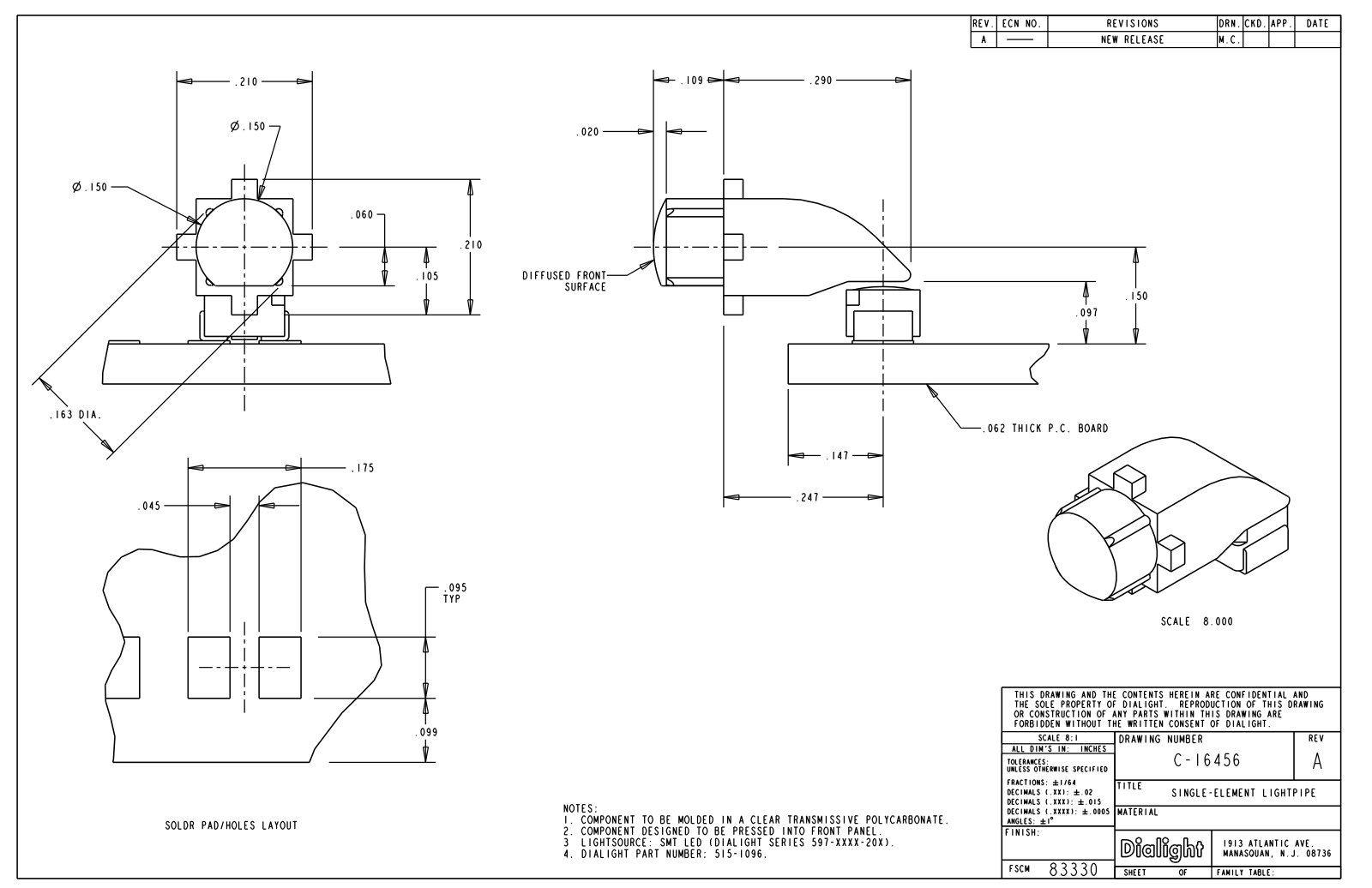 DIALIGHT DIAL 515-1096F Datasheet - ManualMachine.com