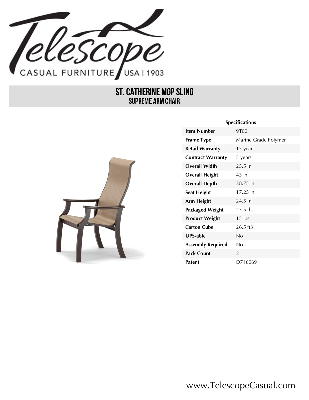 Telescope Casual TE2878 Specifications - ManualMachine.com
