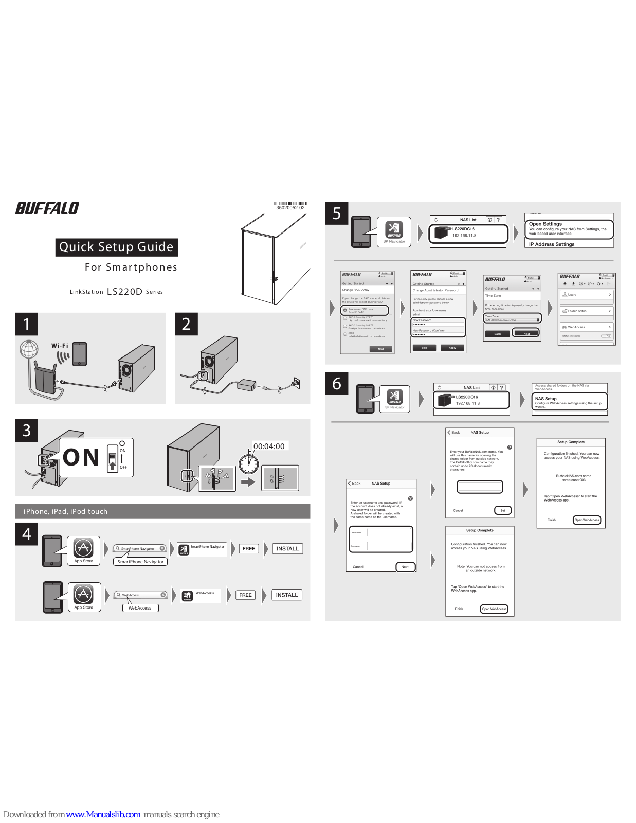 Buffalo LinkStation LS220D Series Quick Setup Manual - ManualMachine.com