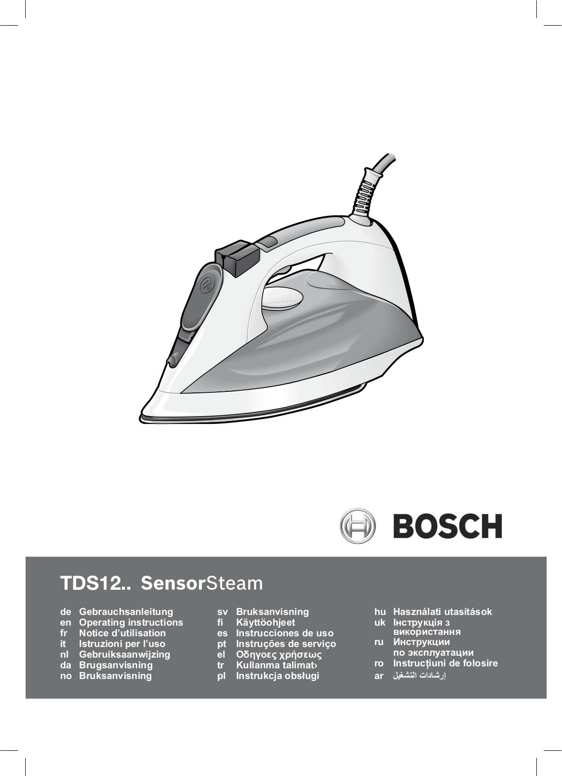 Bosch TDS 1217 User manual