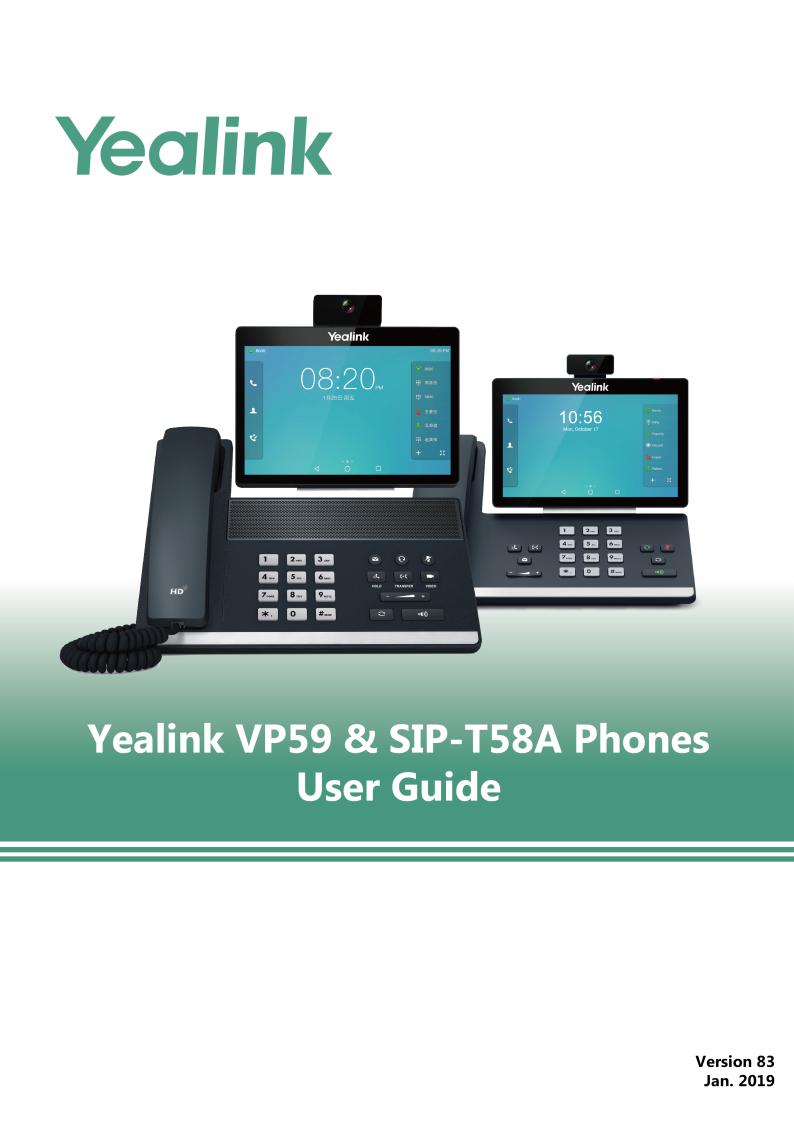 Yealink SIP VP59 Manual