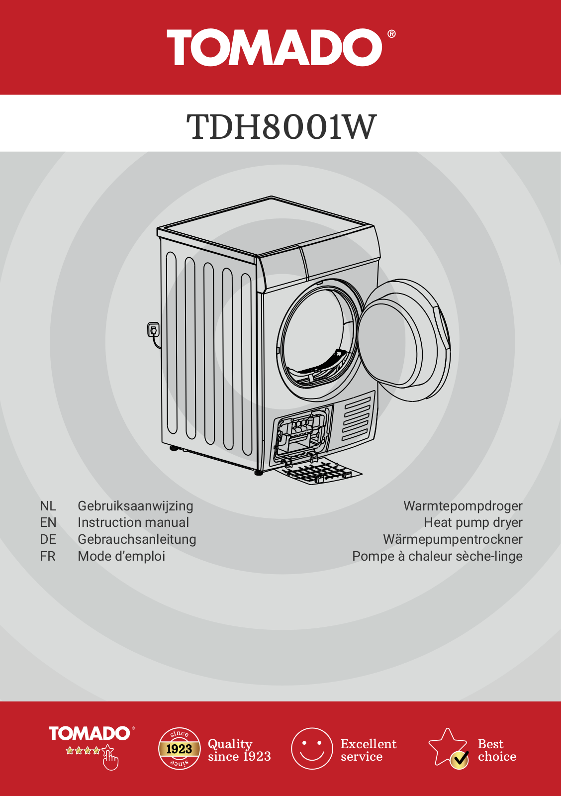Tomado TDH8001W User guide - ManualMachine.com