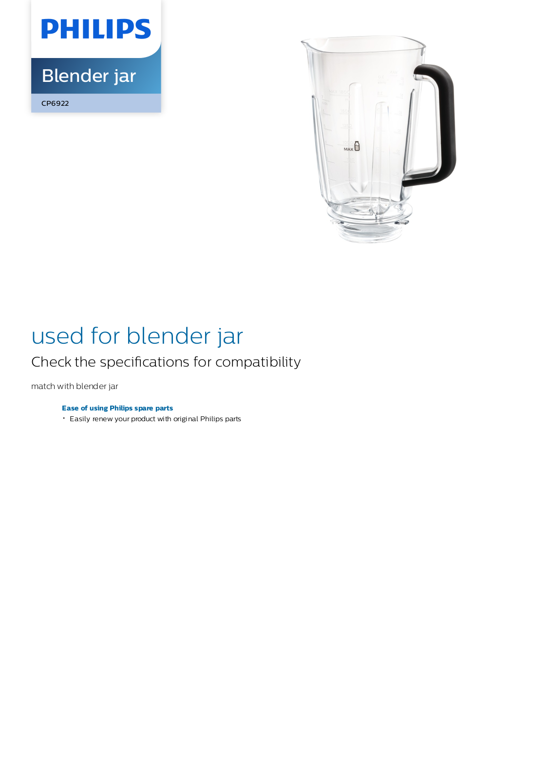 Philips CP6922/01 localized commercial leaflet - ManualMachine.com