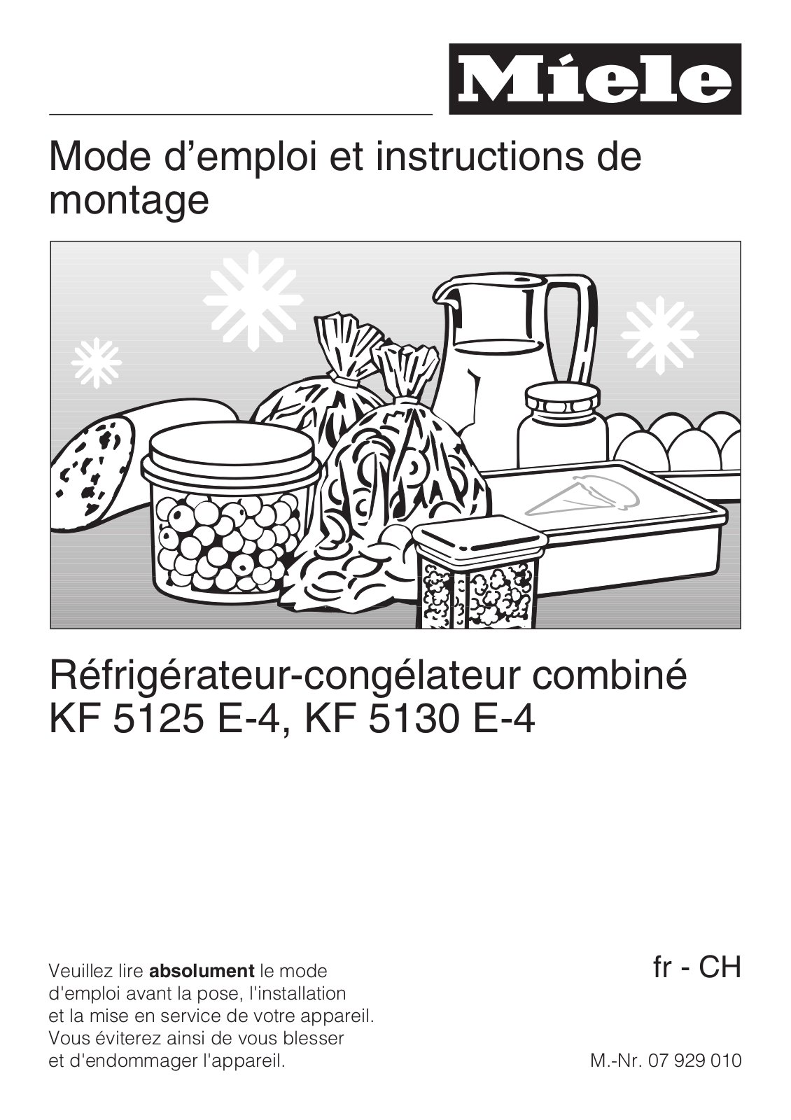 Miele KF 5125 E-4, KF 5130 E-4 Instructions Manual