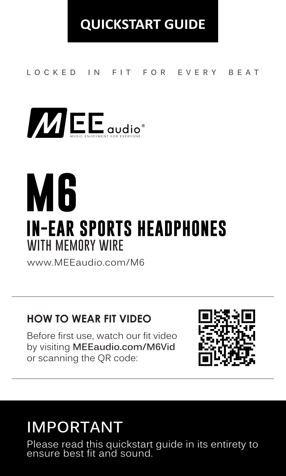 Mee Audio M6 Service Manual