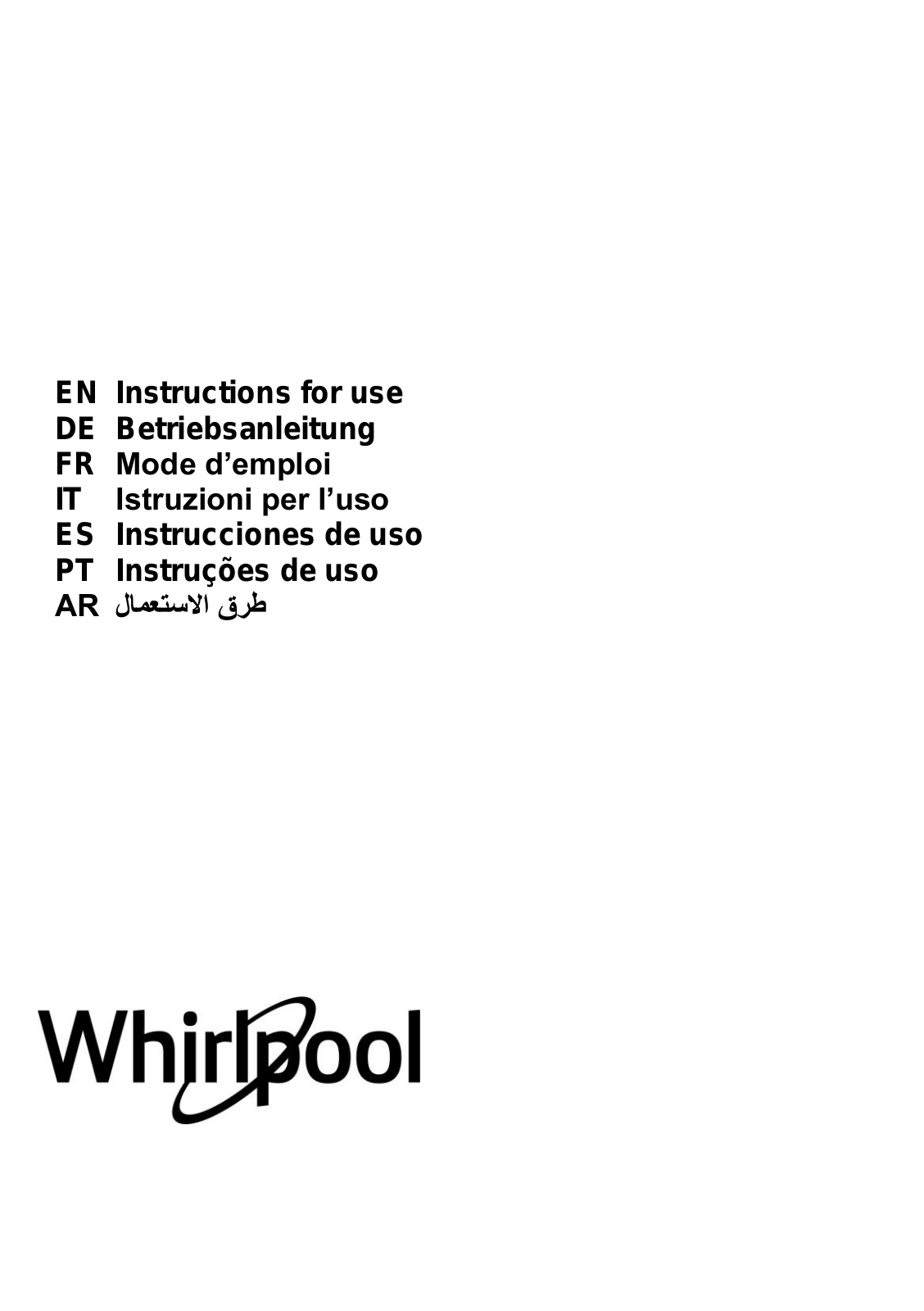 WHIRLPOOL WSLK 65 LS X User Manual