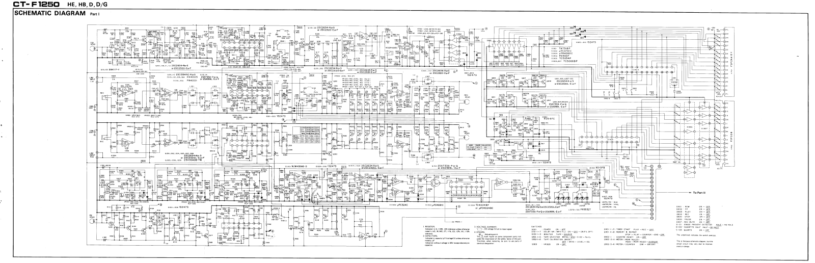 Pioneer CTF-1250 Schematic