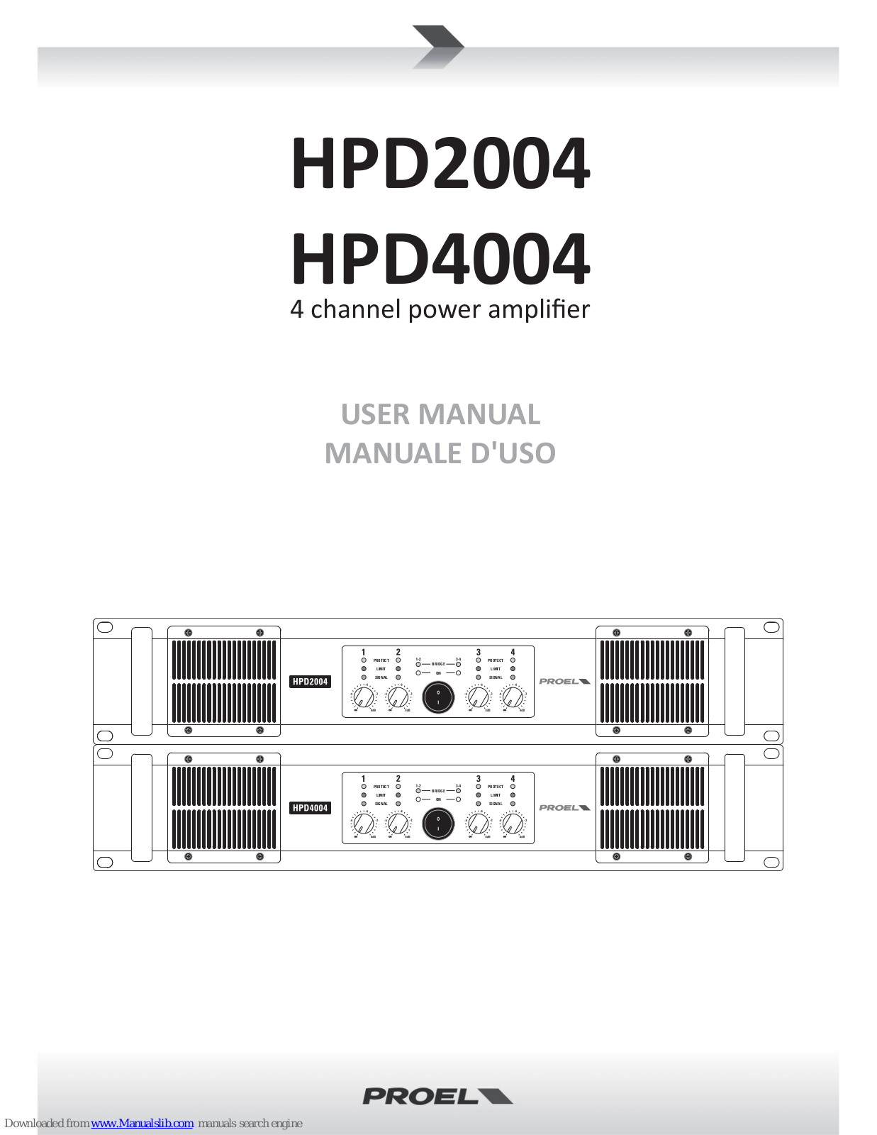 PROEL HPD2004, HPD4004 User Manual