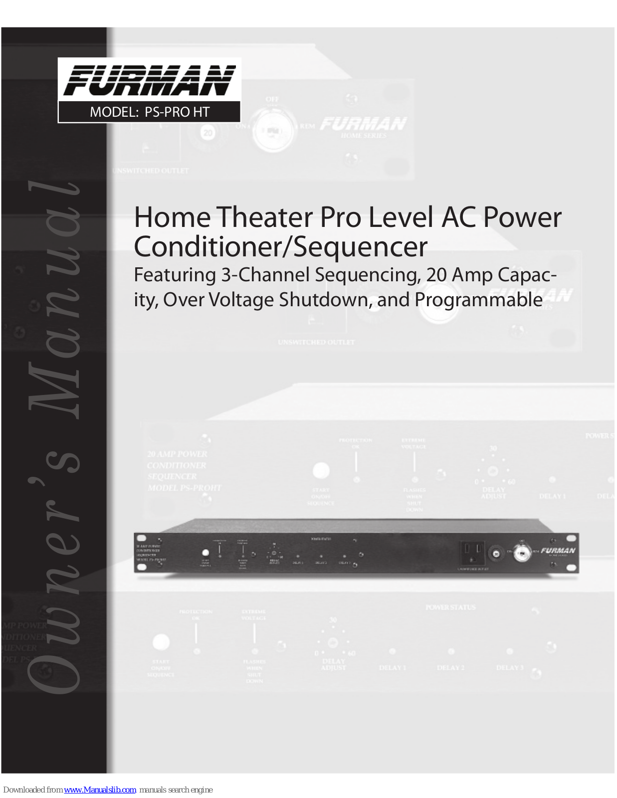 Furman PS-PRO HT Owner's Manual