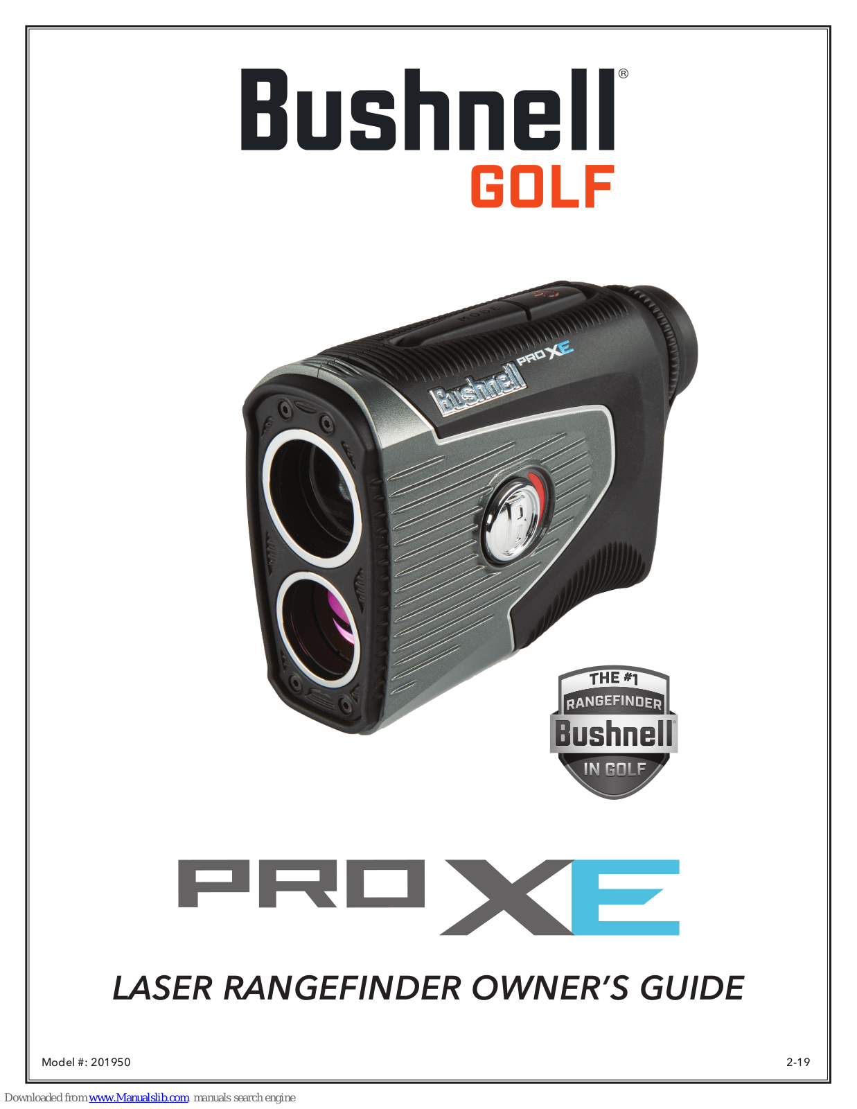 Bushnell Pro XE Owner's Manual