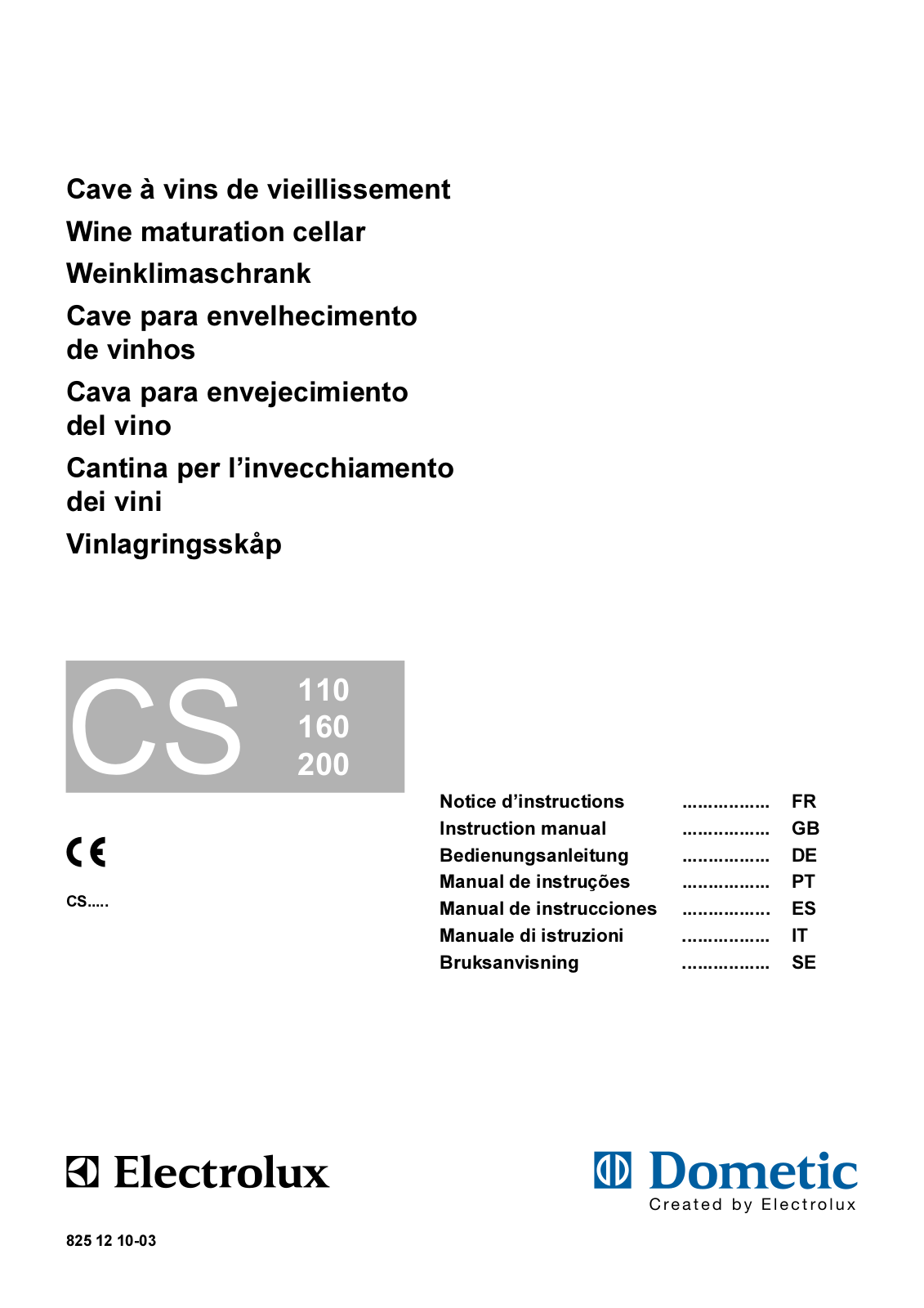 AEG CS200DV User Manual