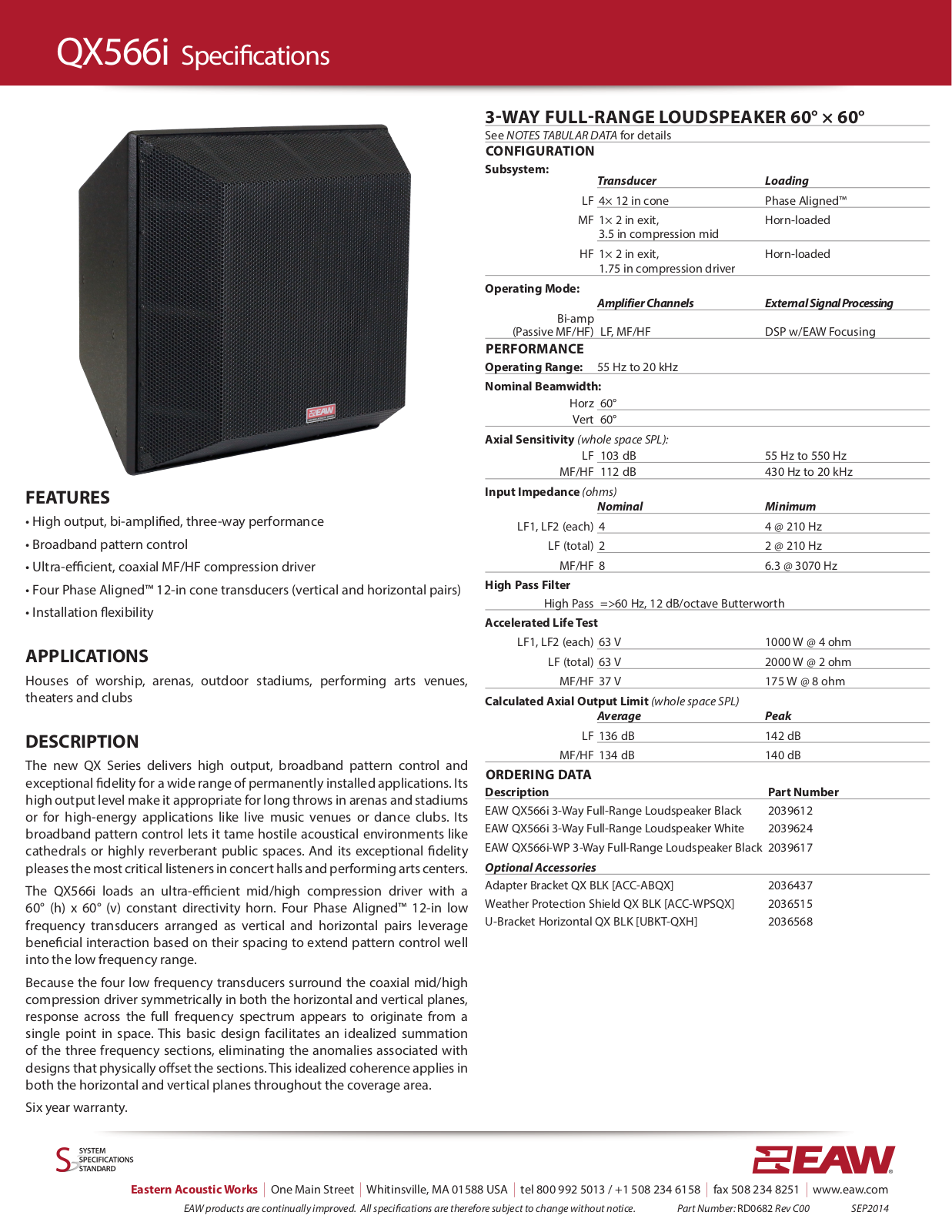 EAW QX566I Datasheet