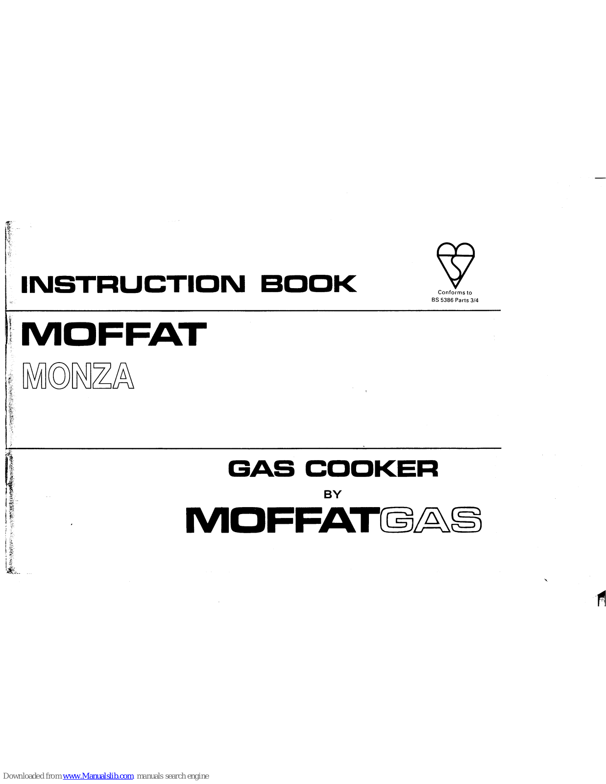 Moffat MONZA Instruction Manual