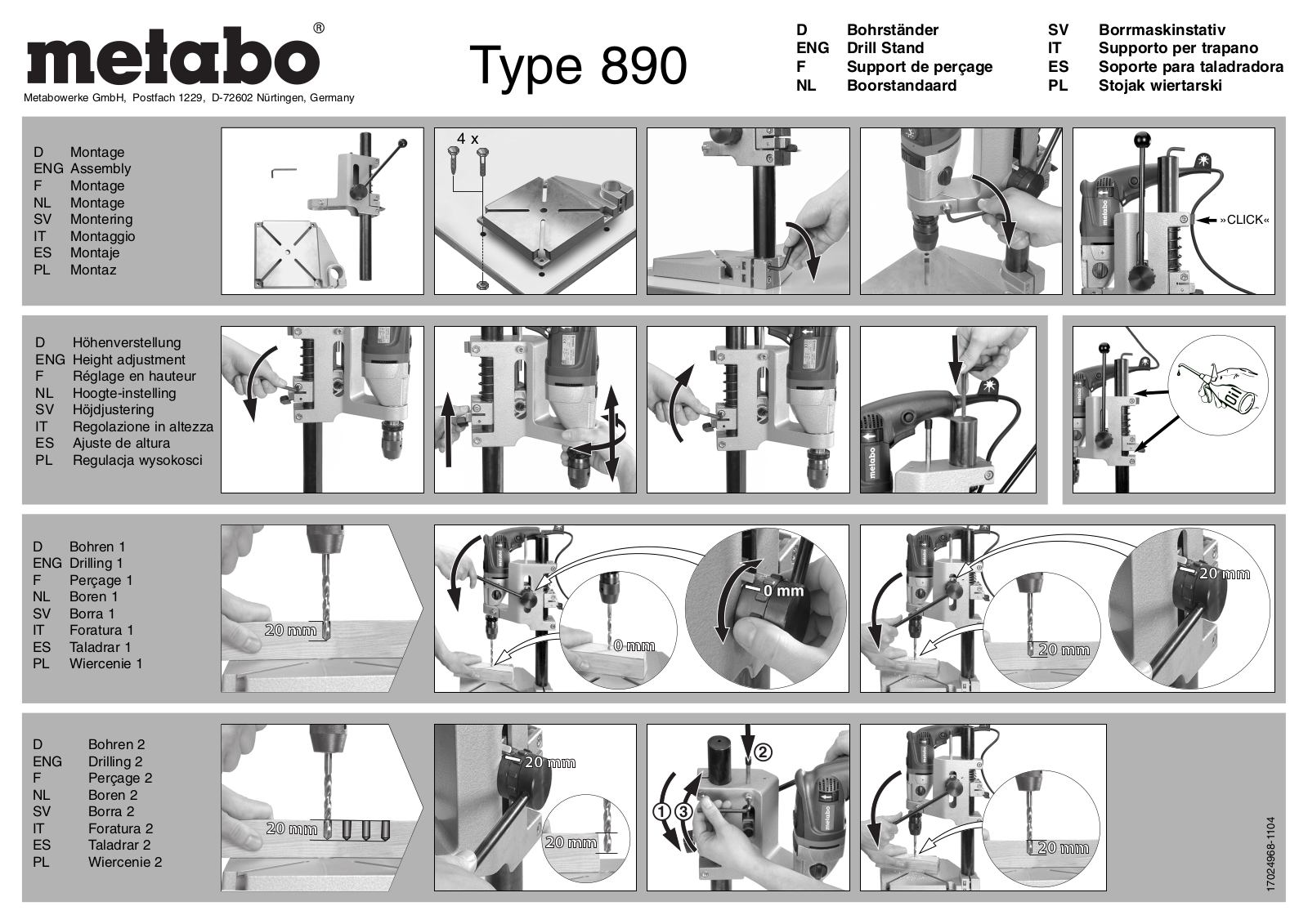 Metabo 890 User guide - ManualMachine.com