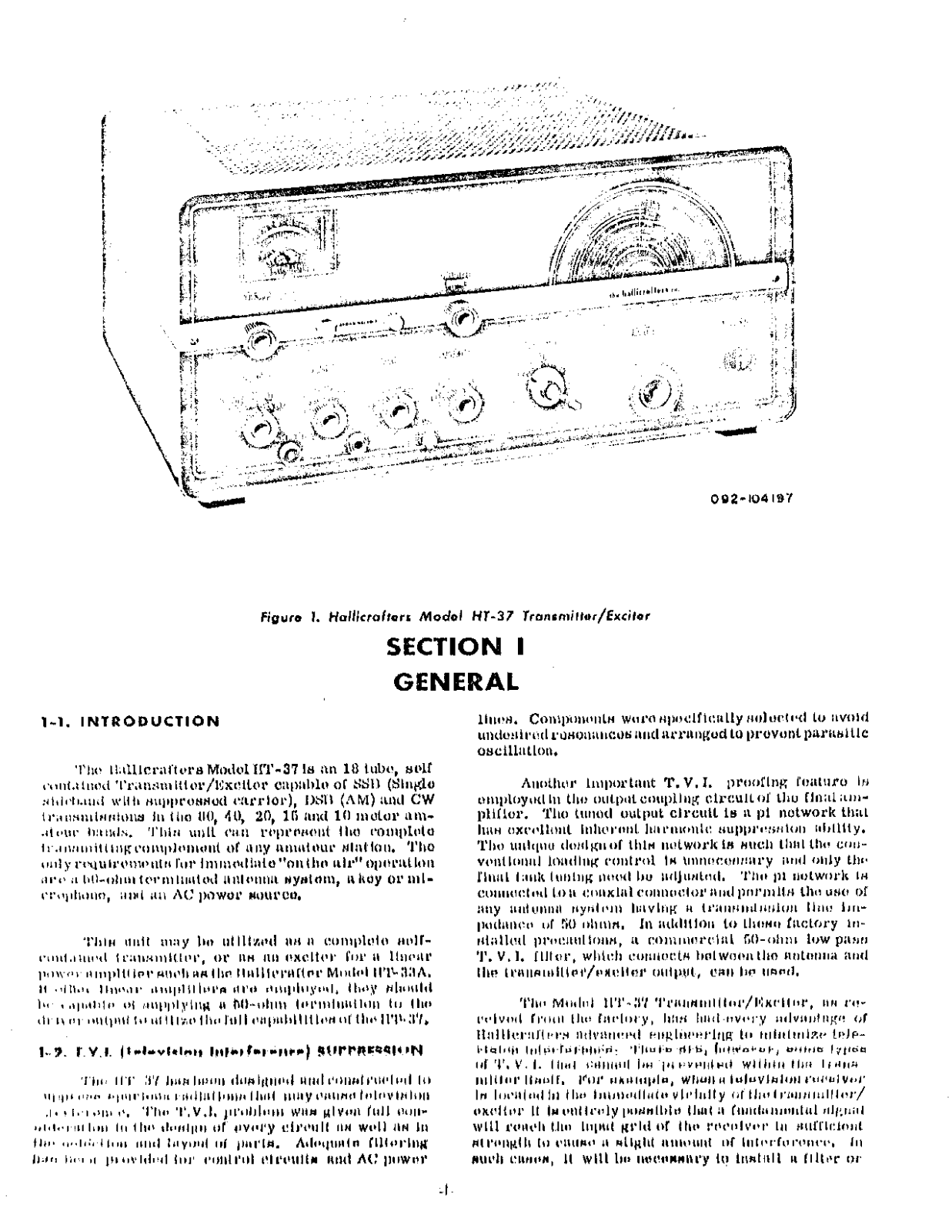 HALLICRAFTER HT-37 User Manual