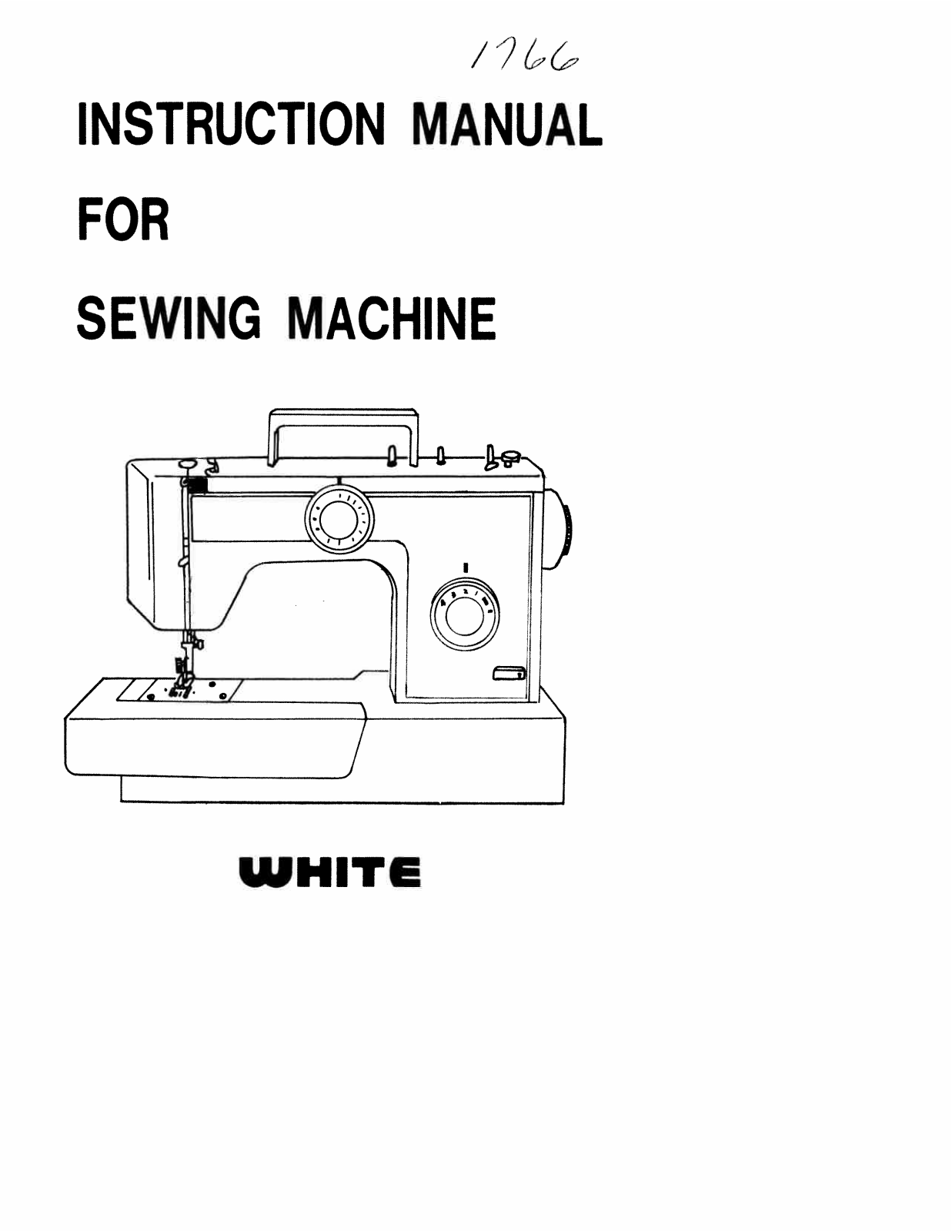 White 1766 User Manual - ManualMachine.com