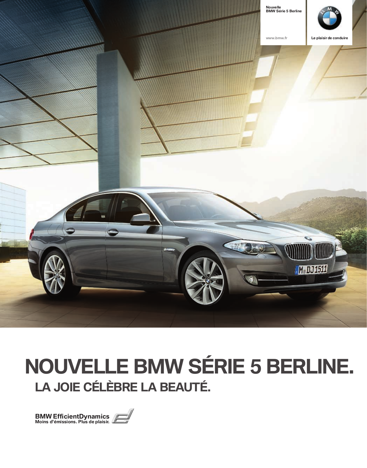 Bmw SÉRIE 5 BERLINE BROCHURE