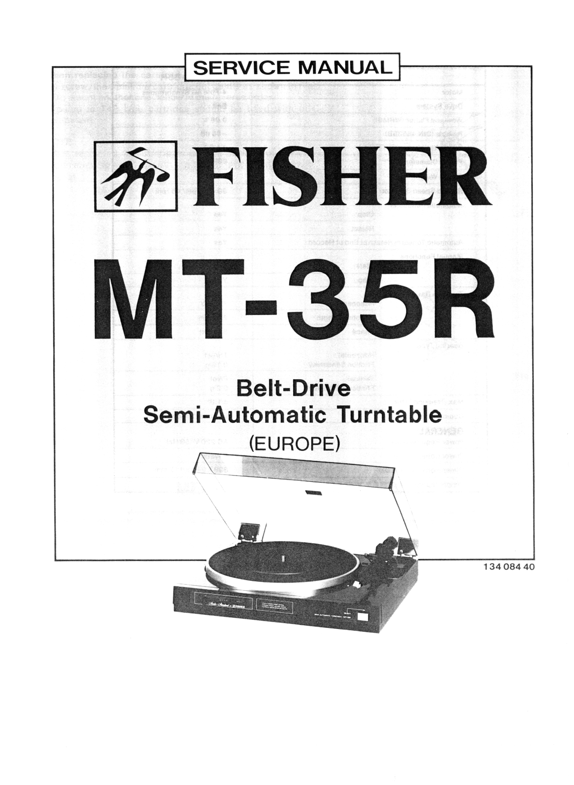 Fisher MT-35-R Service Manual