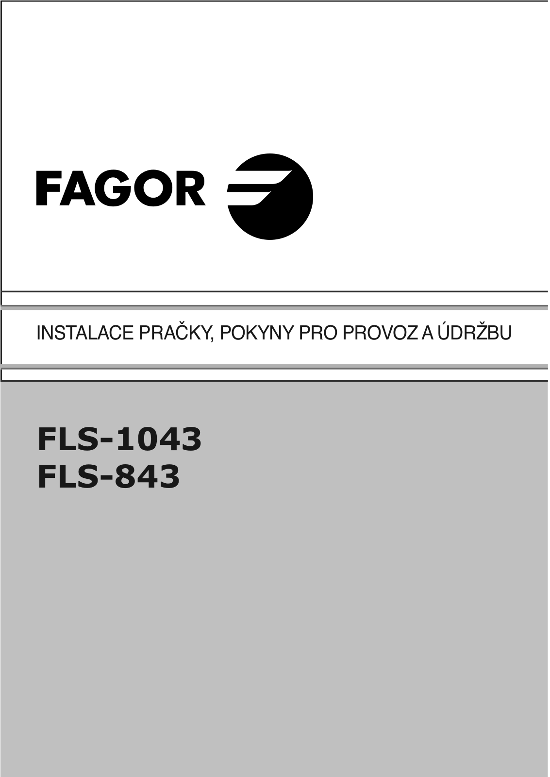 Fagor FLS 843, FLS 1043 User Manual