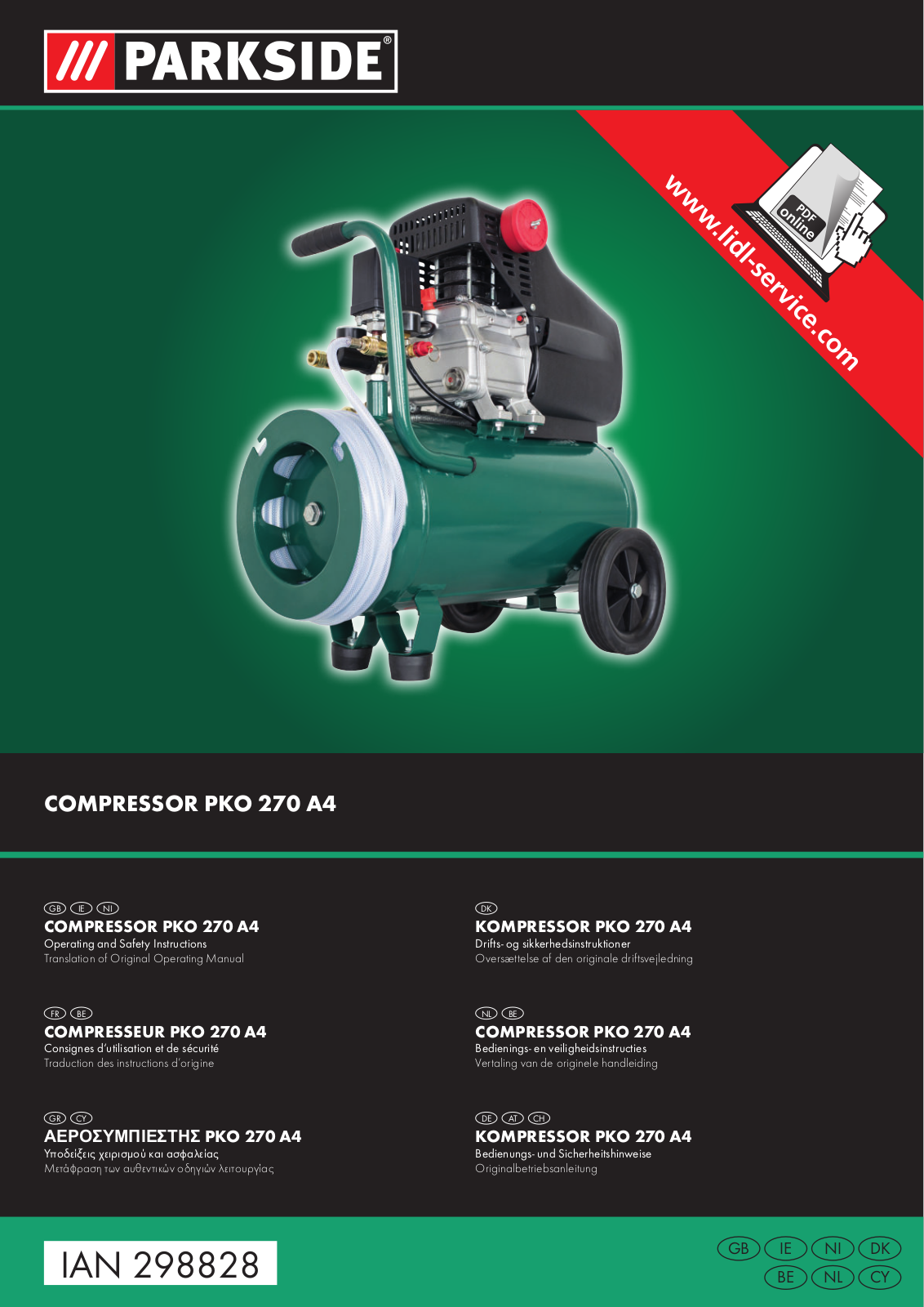 Parkside PKO 270 A4 User guide - ManualMachine.com