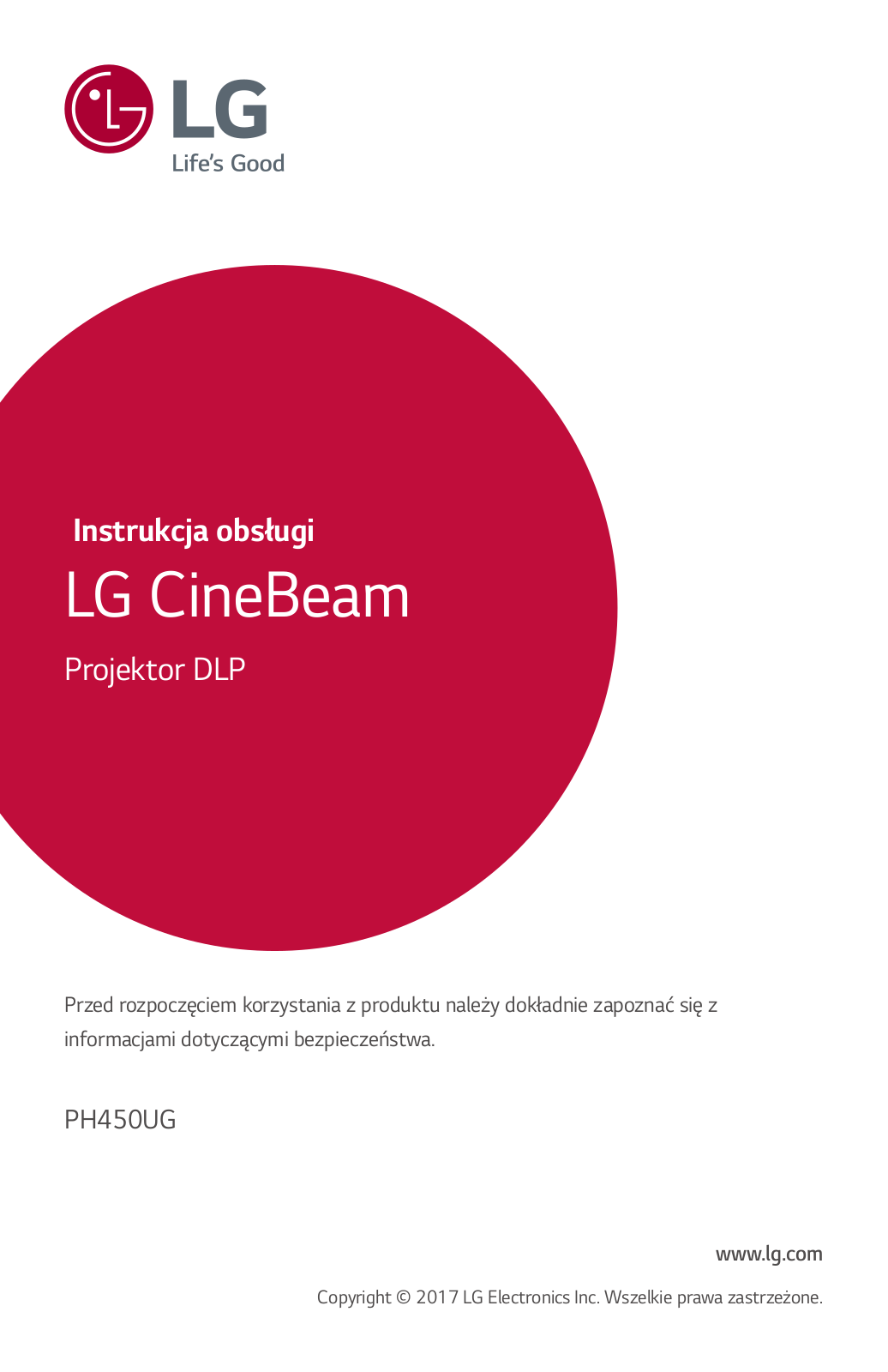 LG PH450UG User manual