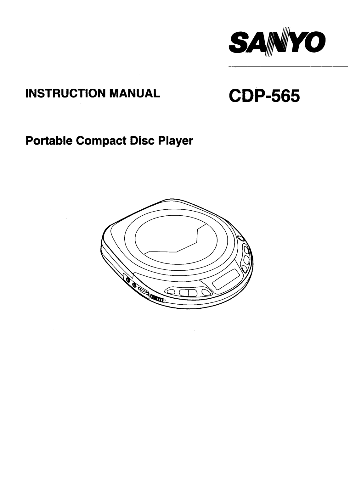 Sanyo CDP-565 Instruction Manual