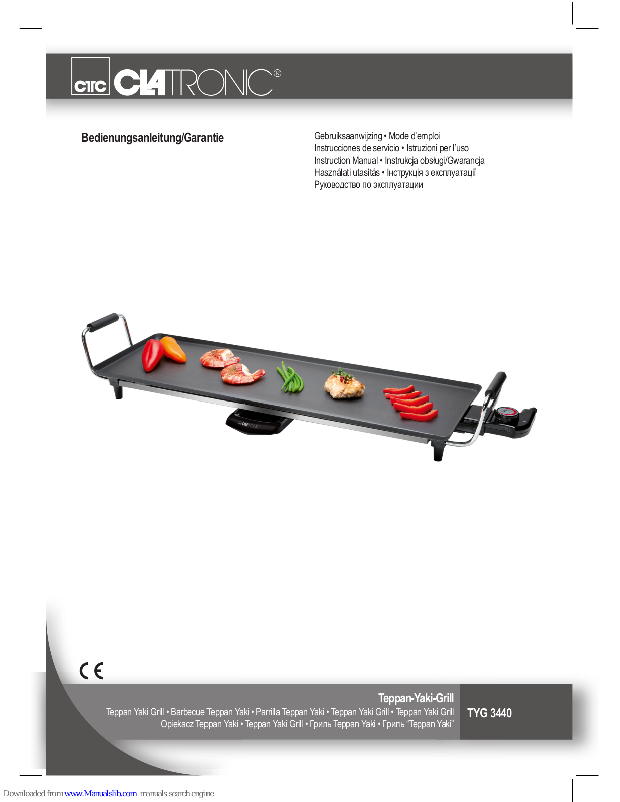 Clatronic TYG 3440 Instruction Manual