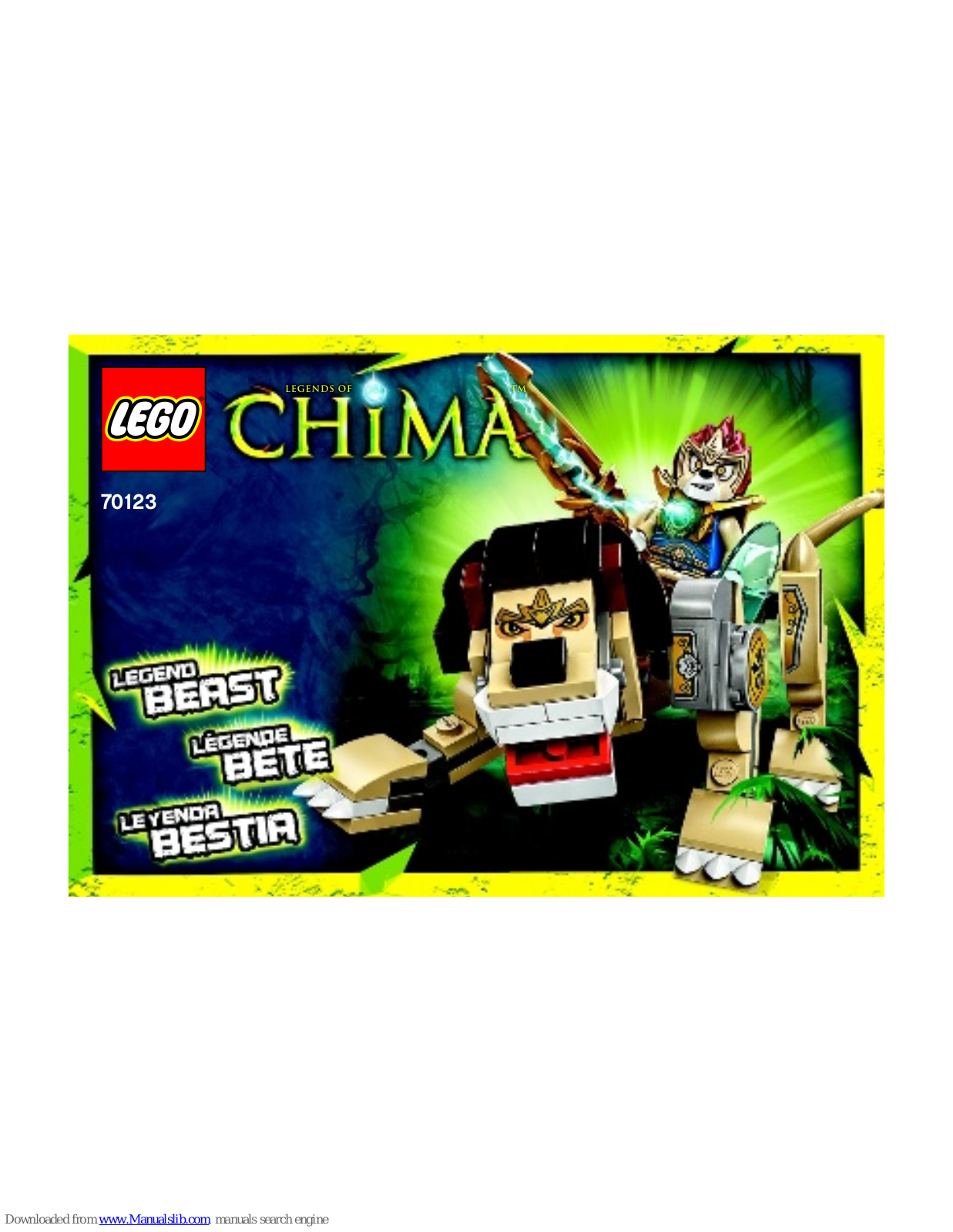 LEGO 70123, CHIMA 70123 Instructions Manual