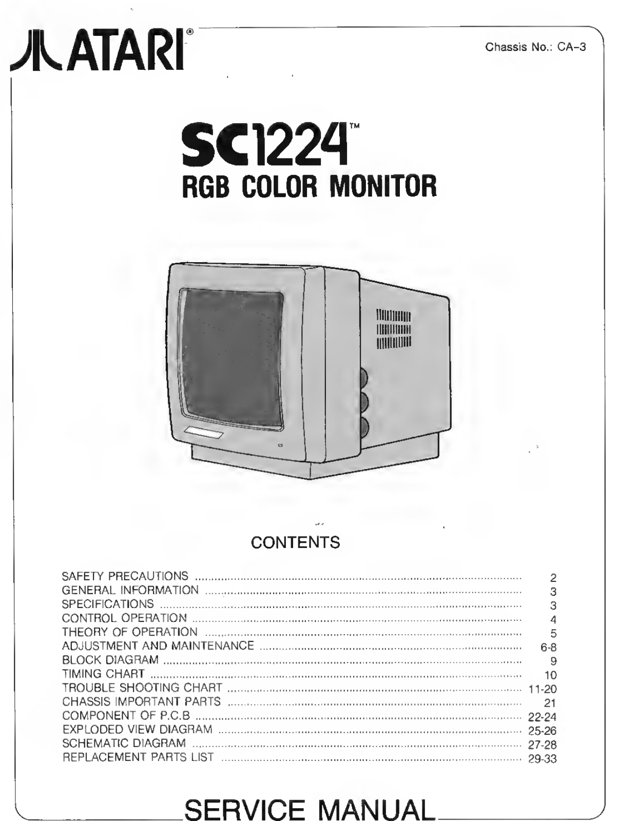 Atari SC1224 Service manual - ManualMachine.com