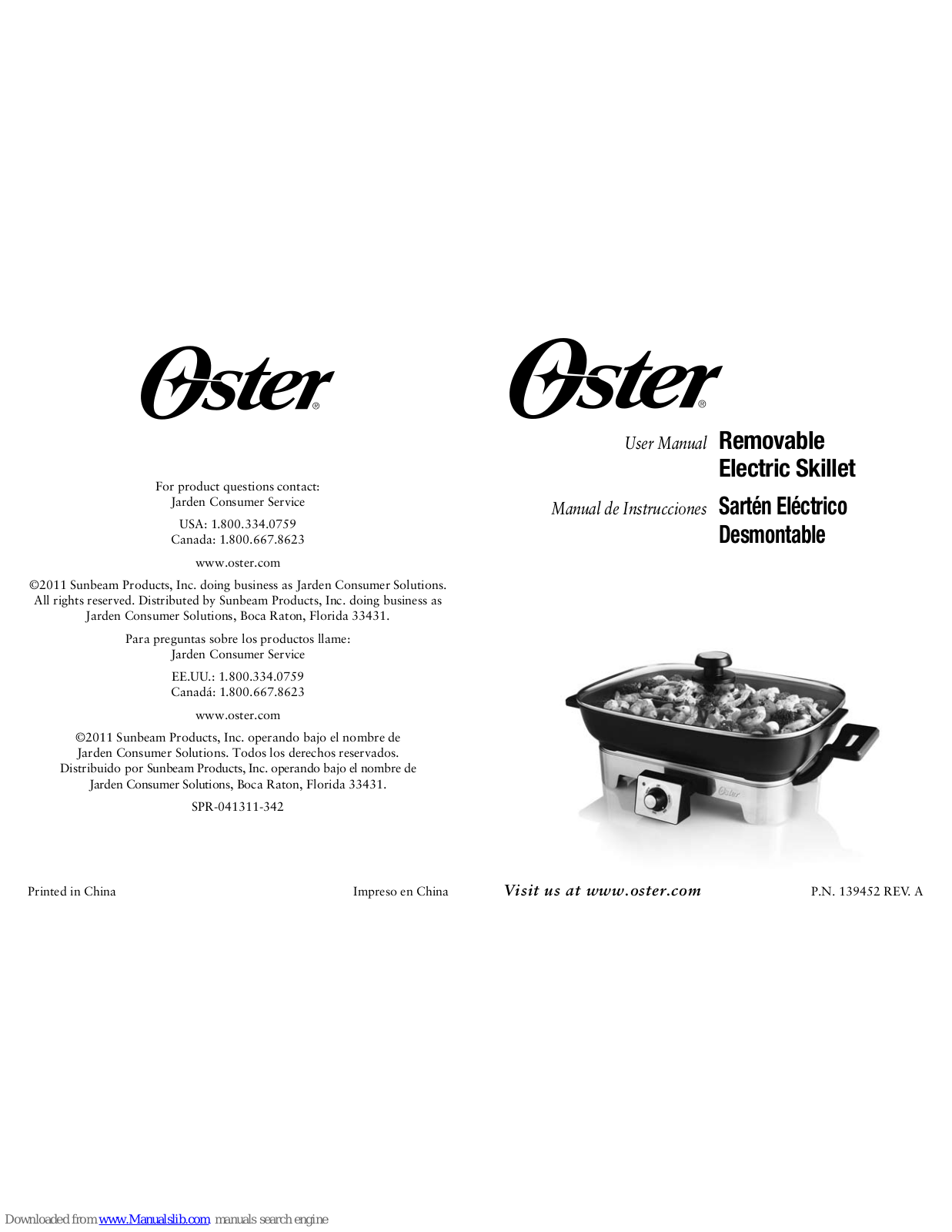 Oster CKSTSKRM16, Fryer User Manual