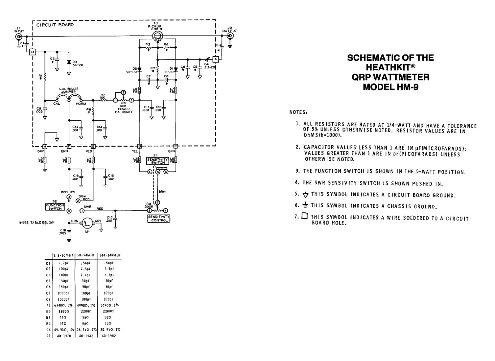 Heath Company HM-9 Schematic