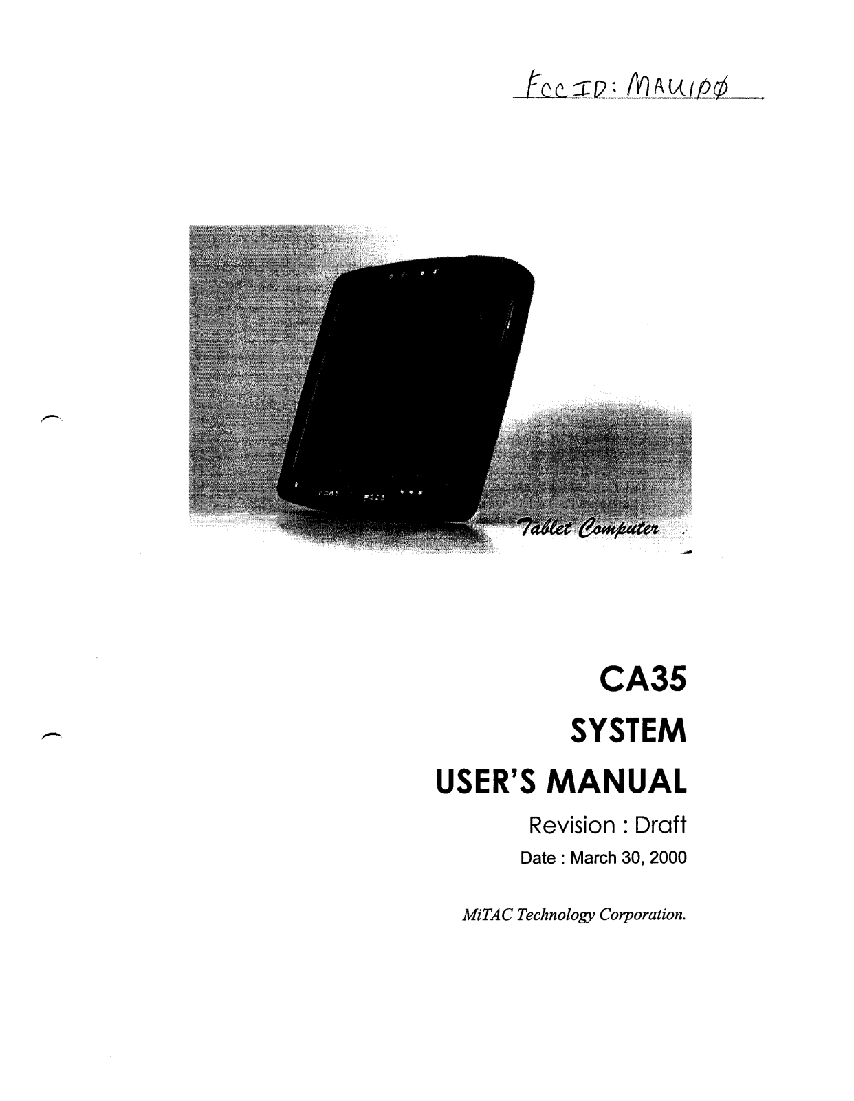 Getac Technology 100 User Manual