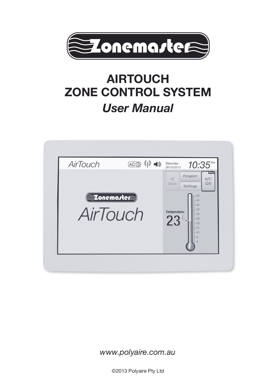 Polyaire Zonemaster Airtouch User Manual