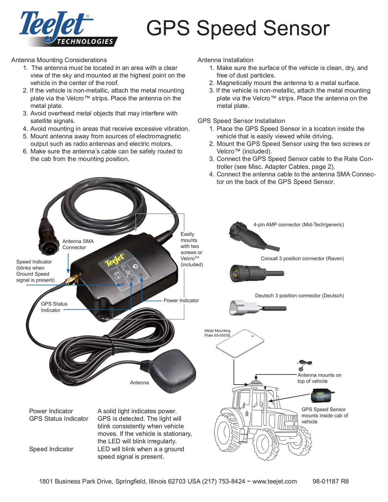 TeeJet GPS Speed Sensor User Manual