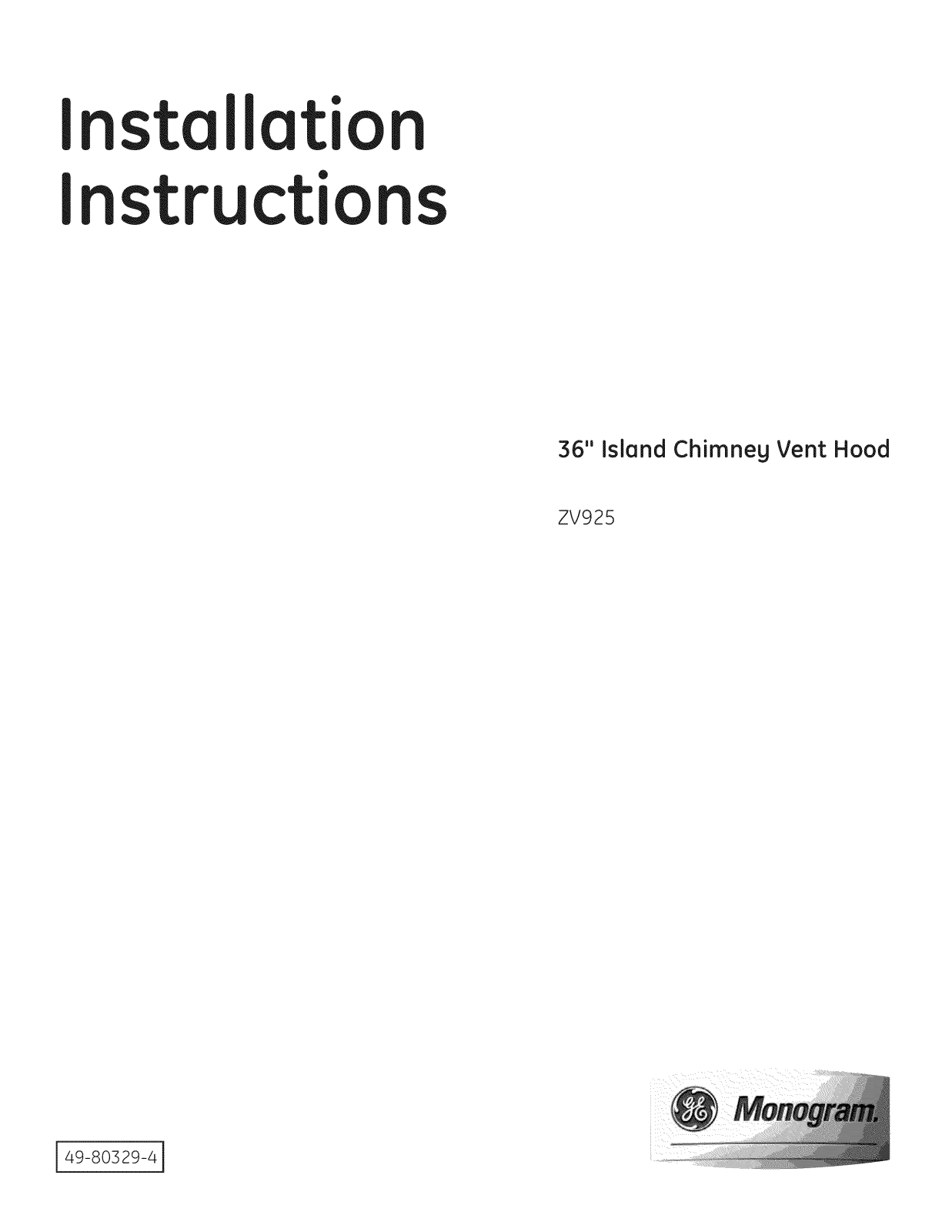 GE ZV925SL1SS, ZV925SL2SS, ZV925SL3SS Installation Guide - ManualMachine.com