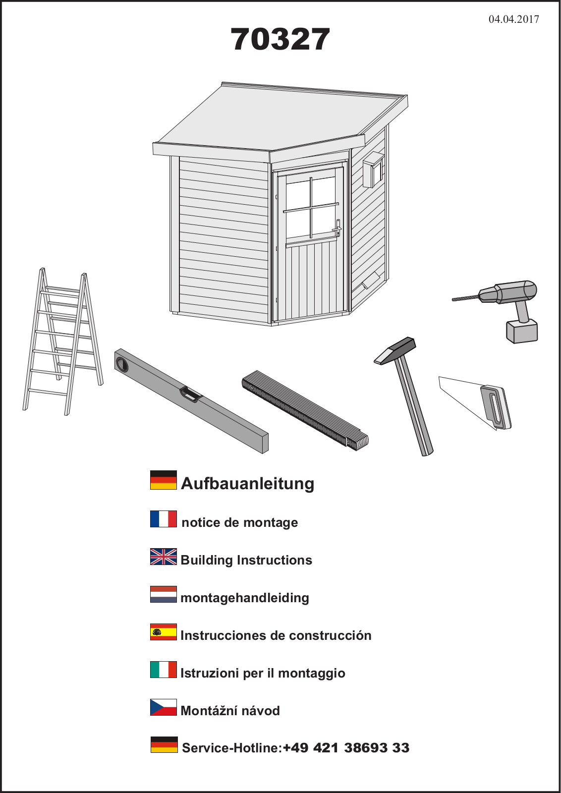 Karibu 70327 Assembly instructions