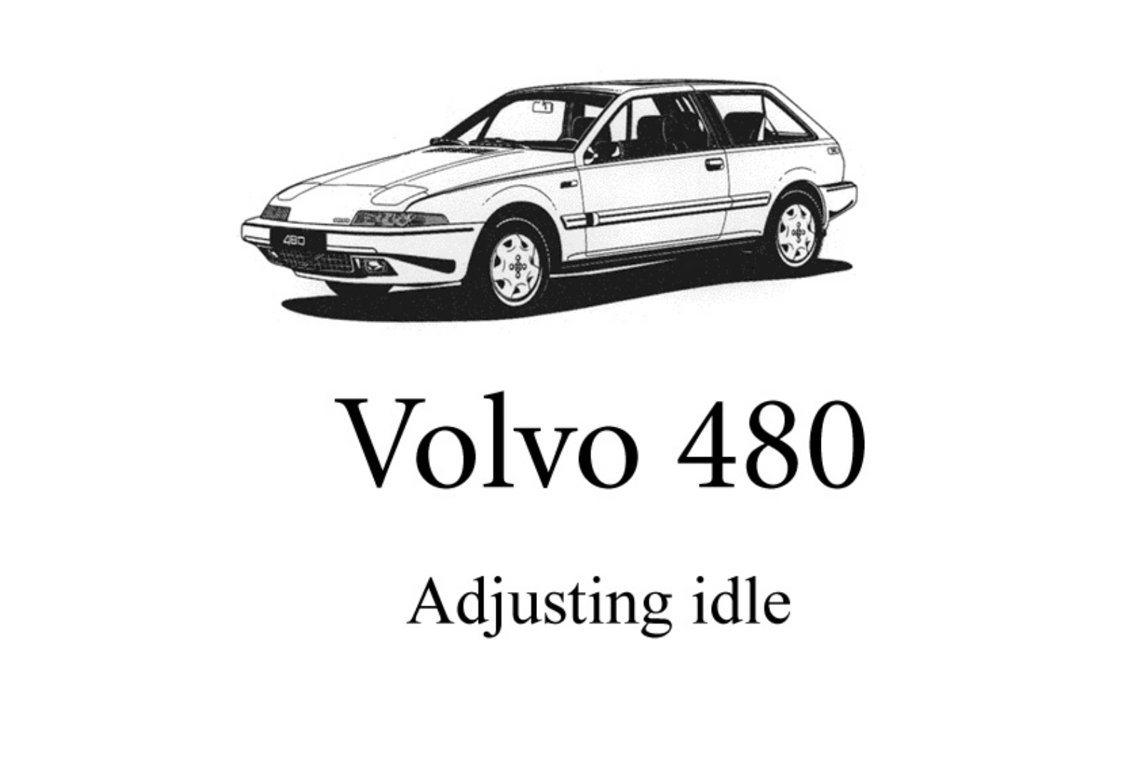 Volvo 480 User Manual