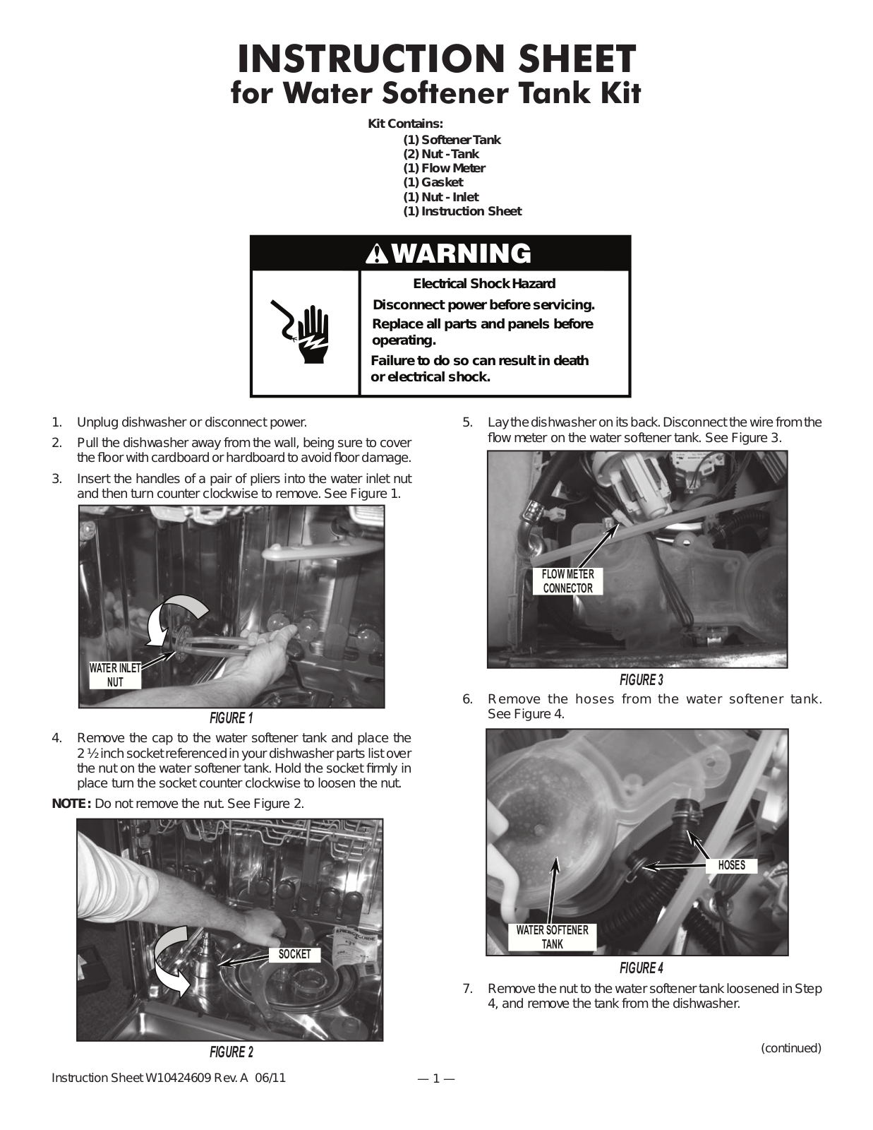 KitchenAid KUDS30SXWH8, KUDS30SXWH4, KUDS30SXWH3, KUDS30SXWH1, KUDS30SXWH0 Installation Guide