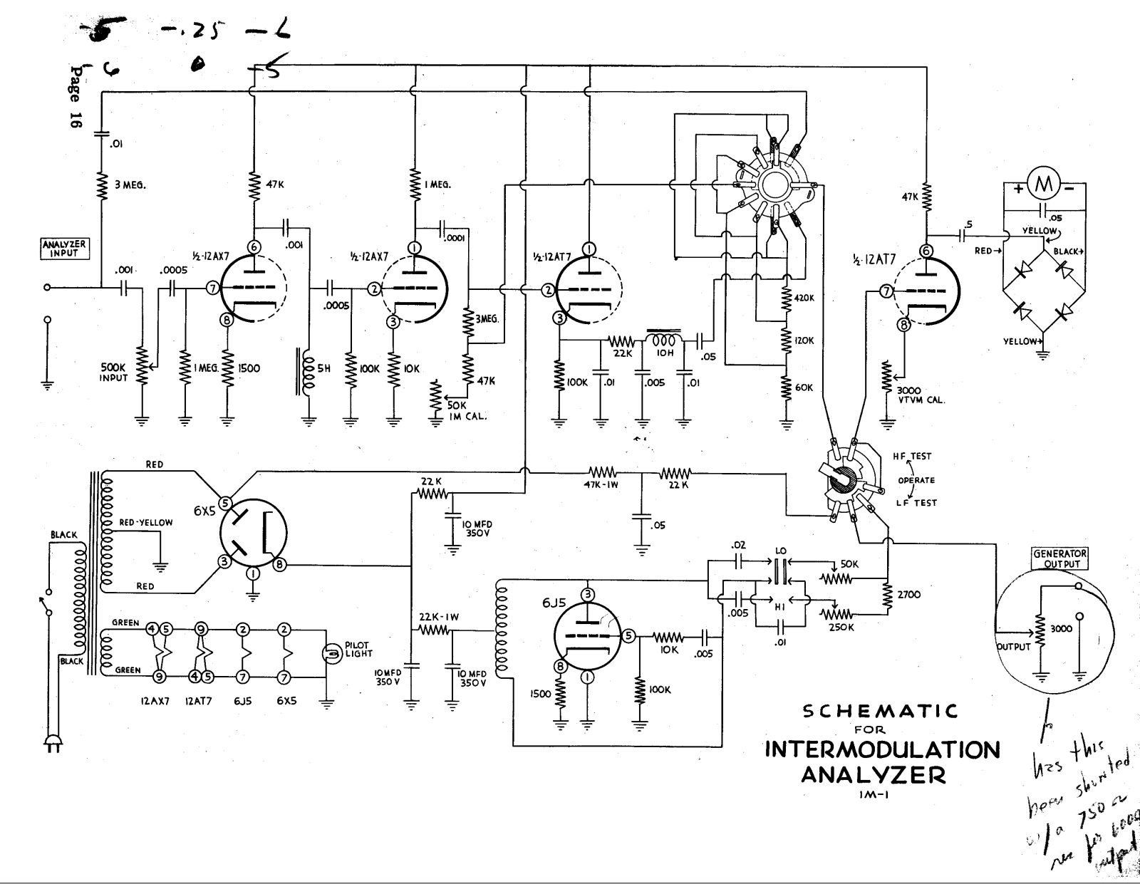 Heath Company IM-1 Schematic