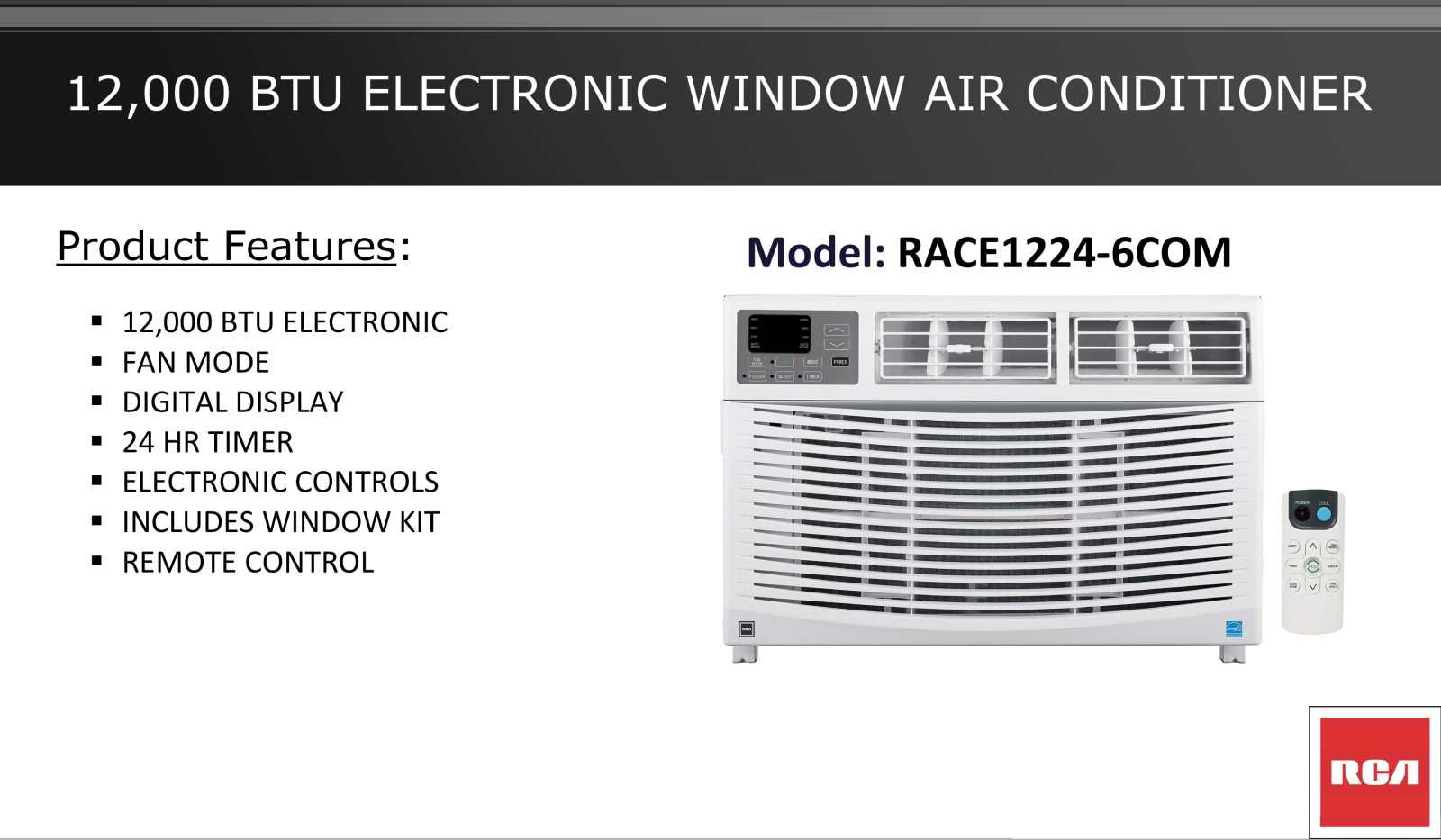 RCA RACE1224-6COM Specifications - ManualMachine.com
