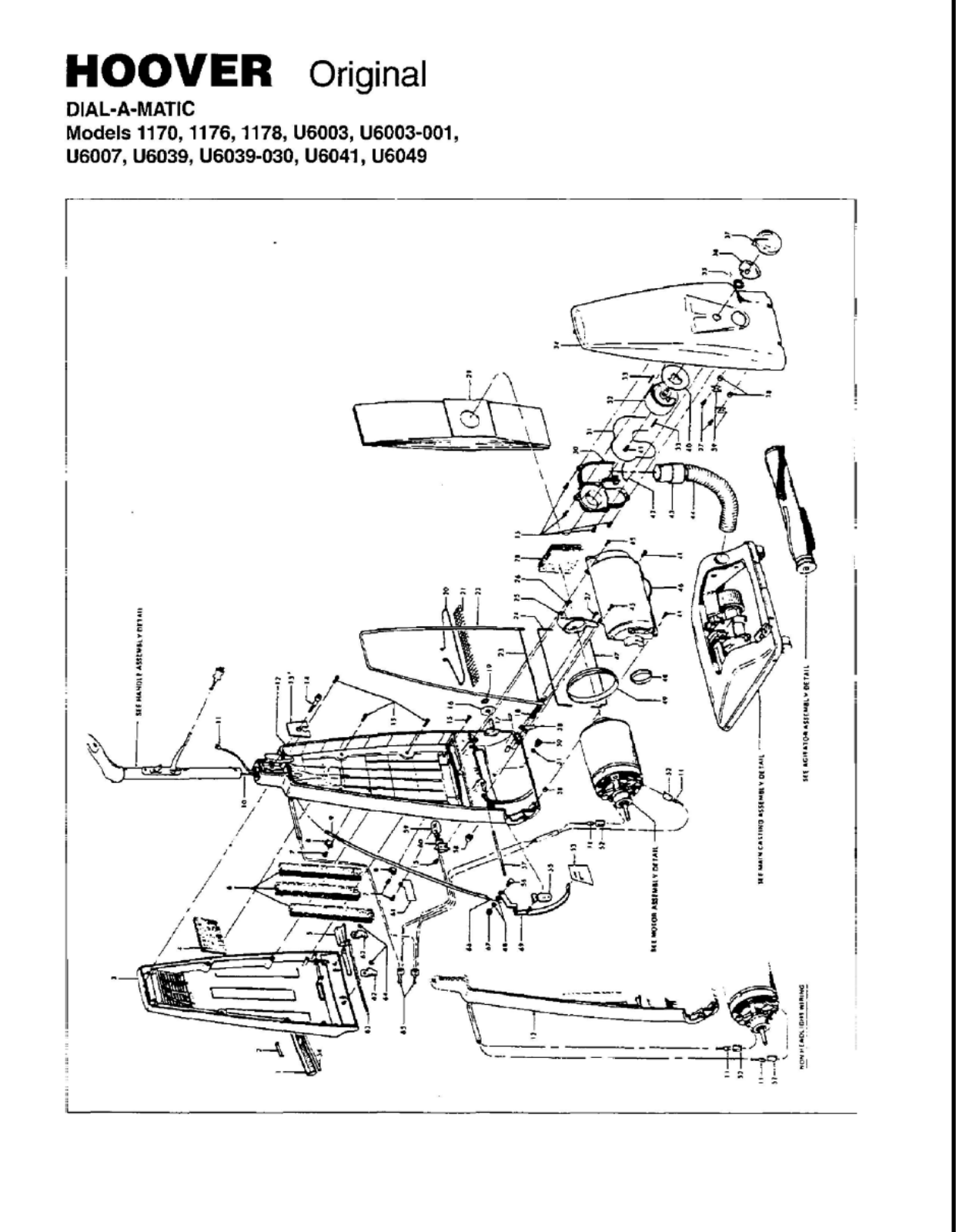 Hoover 1170, 1176 Owner's Manual