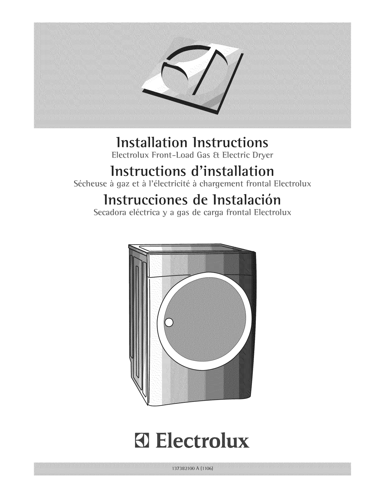 Electrolux EIED50LIW0, EIED50LIW1, EIED50LIW2, EIGD50LIW0, EIMED55IIW1 Installation Guide
