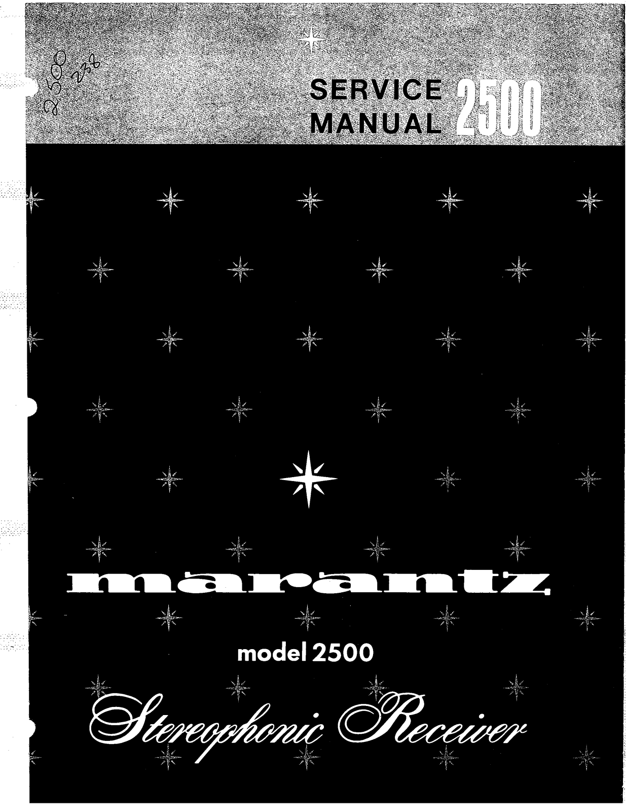 Marantz 2500 Service Manual