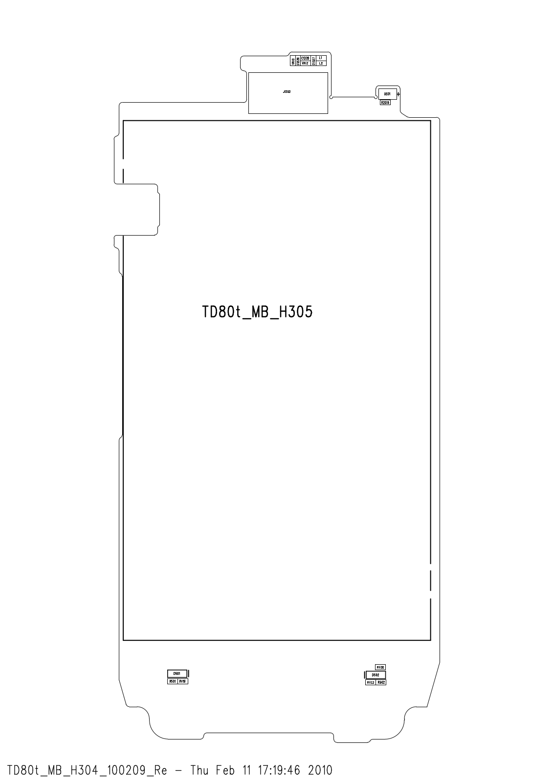 Lenovo TD80T Schematic PLACEMENT Bottom