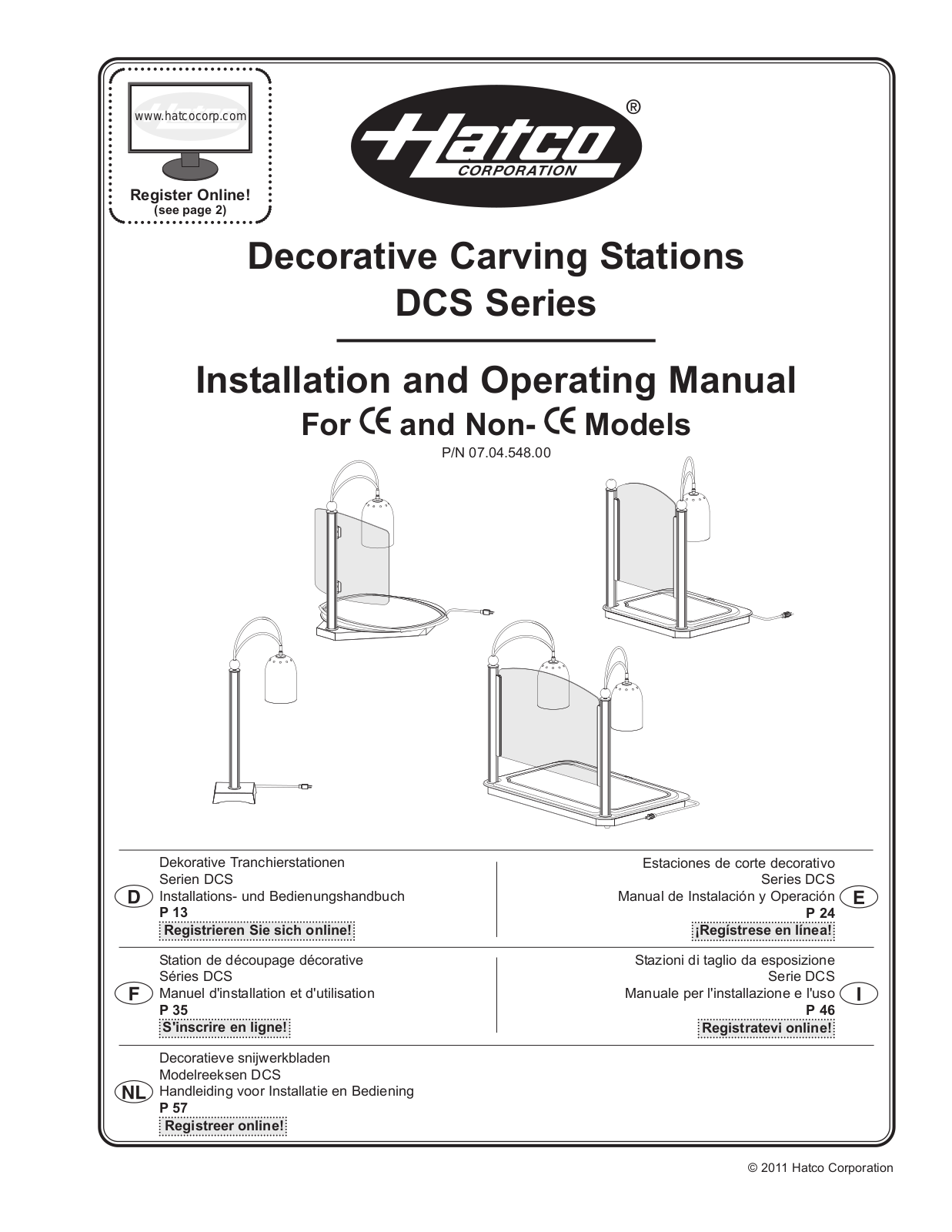 Hatco DCSBXXX-3624-2 Installation Manual