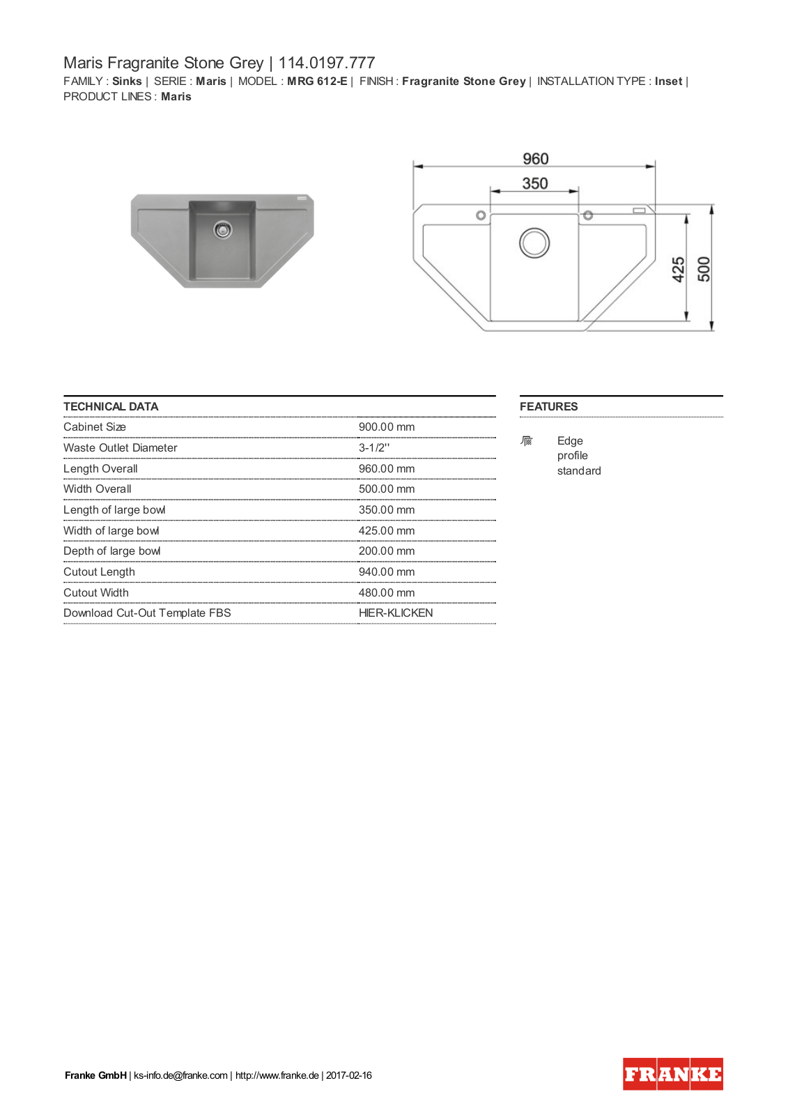 Franke 114.0197.777 Service Manual