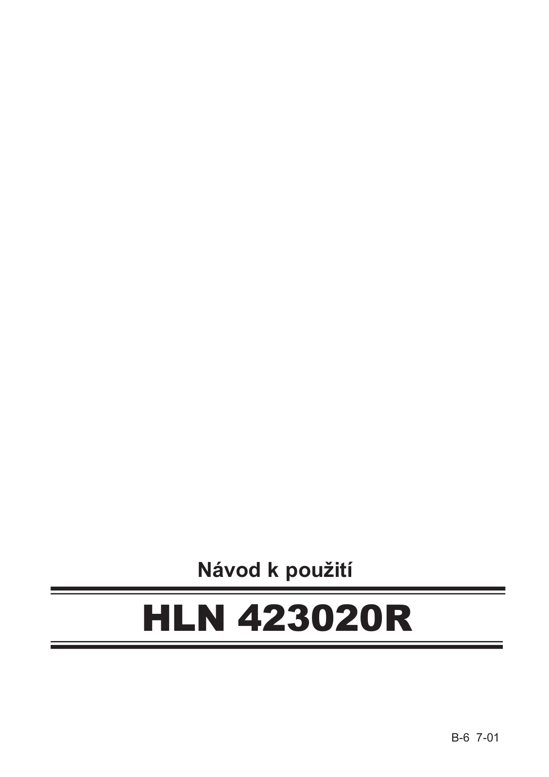 Bosch HLN 423020R User Manual